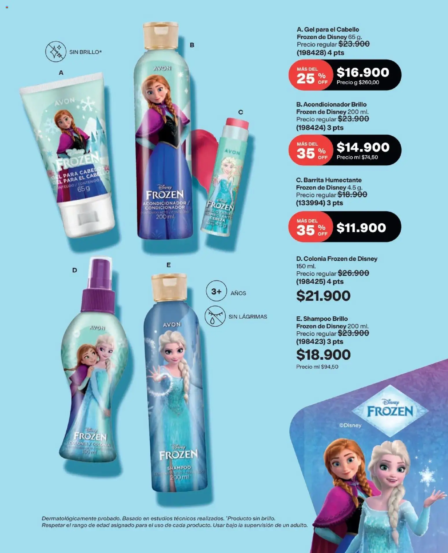 Avon revista - valida desde el 15/07/2026 | Página: 206 | Productos: Bajo, Shampoo, Brillo, Acondicionador