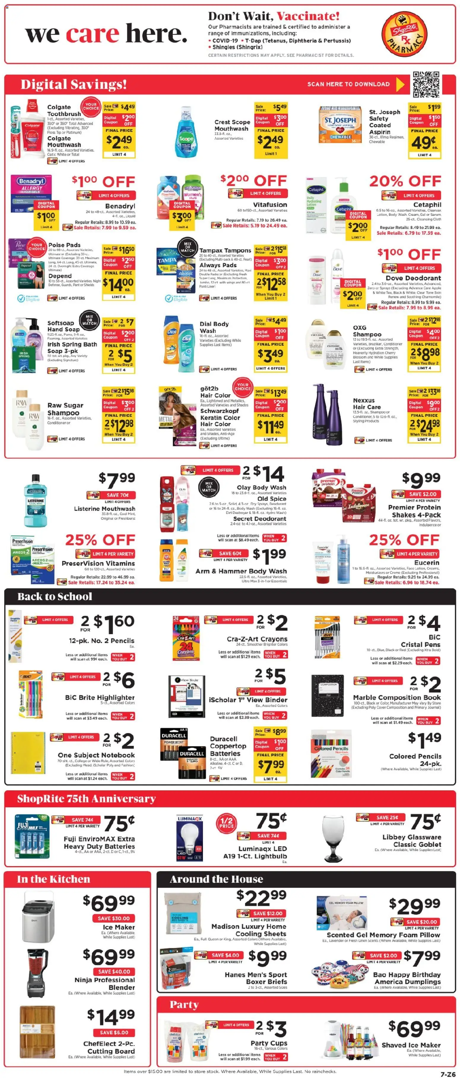 ShopRite Weekly Ad - valid from 08/16/2026 | Page: 8 | Products: Bath, Hammer, Conditioner, Mouthwash