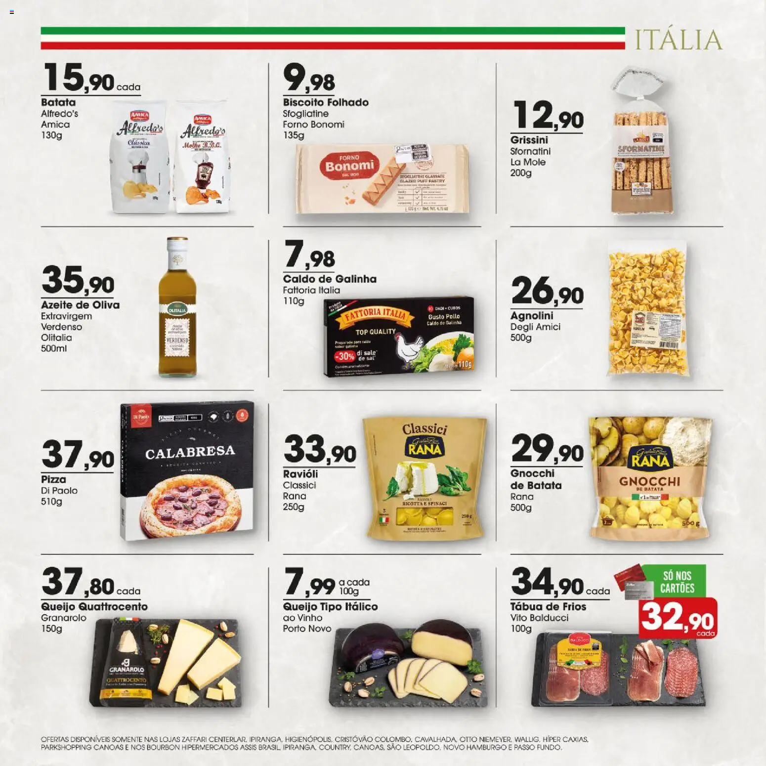 Zaffari Folheto - válido de 06/08/2026 | Página: 4 | Produtos: Pizza, Vinho, Bourbon, Batata