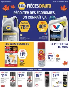 Preview of NAPA Auto Parts circulaire from shop NAPA Auto Parts valid from Oct 1, 2026
