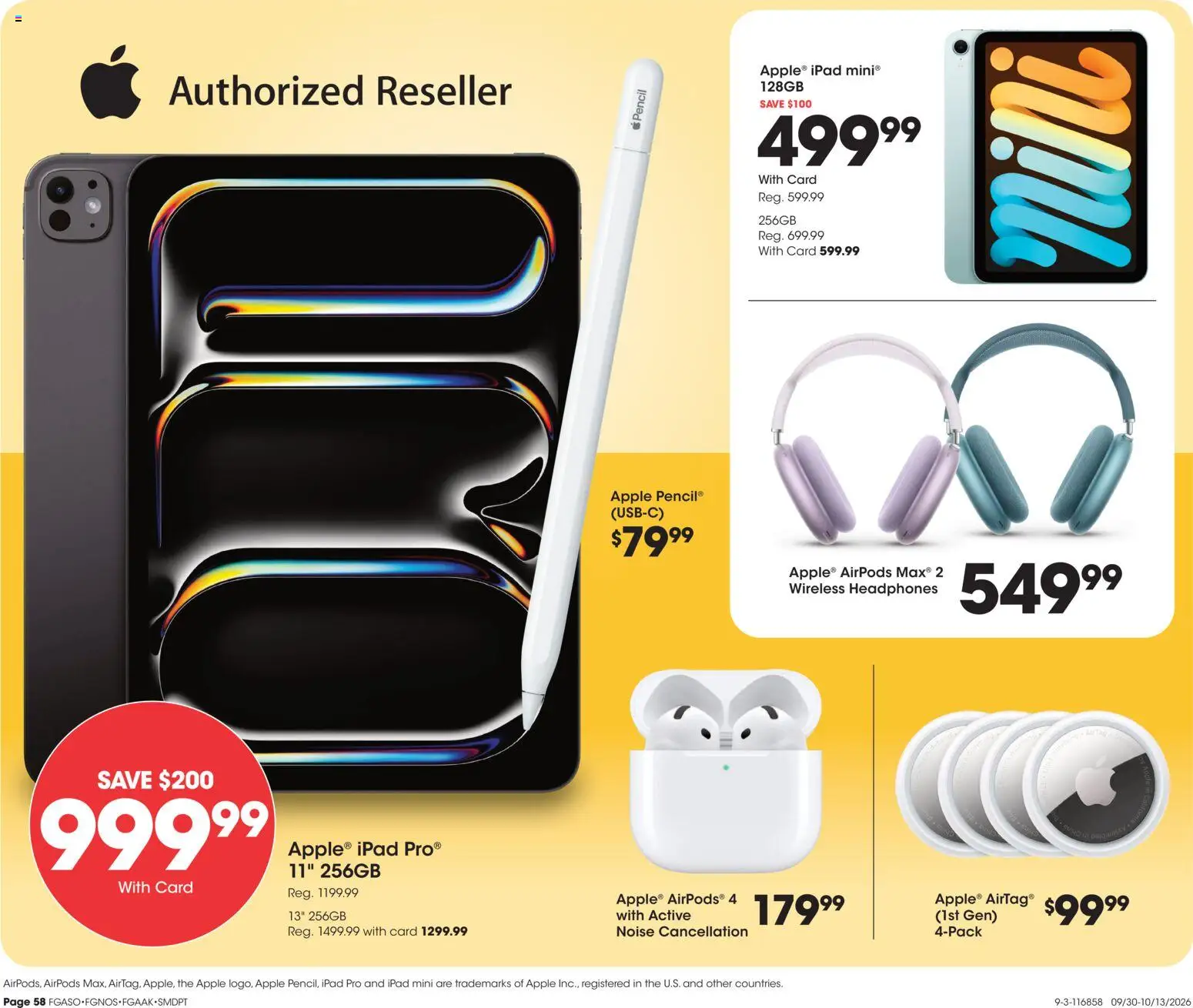 Fred Meyer Home & Apparel - valid from 09/30/2026 | Page: 12 | Products: Pencil, Wireless headphones, Headphones, Ipad