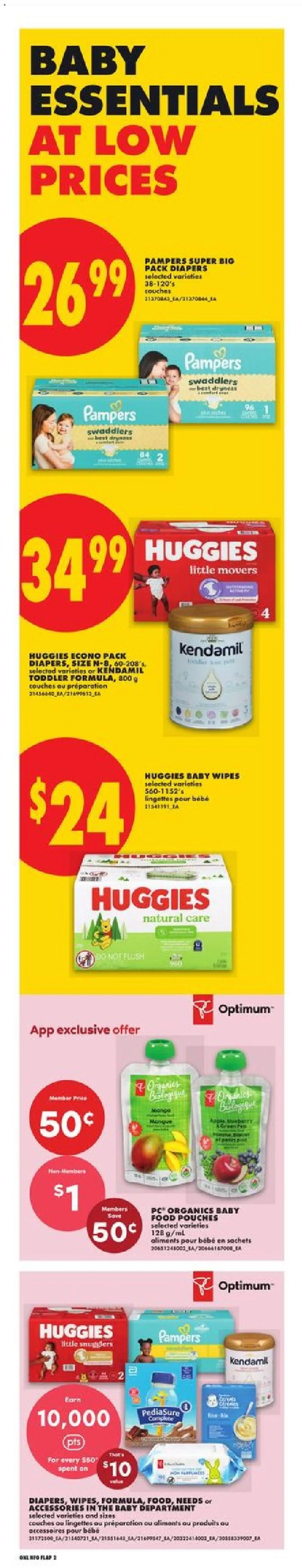 No Frills flyer valid from Jul 16, 2026 | Page: 6 | Products: PC, Diapers, Sachets, Food