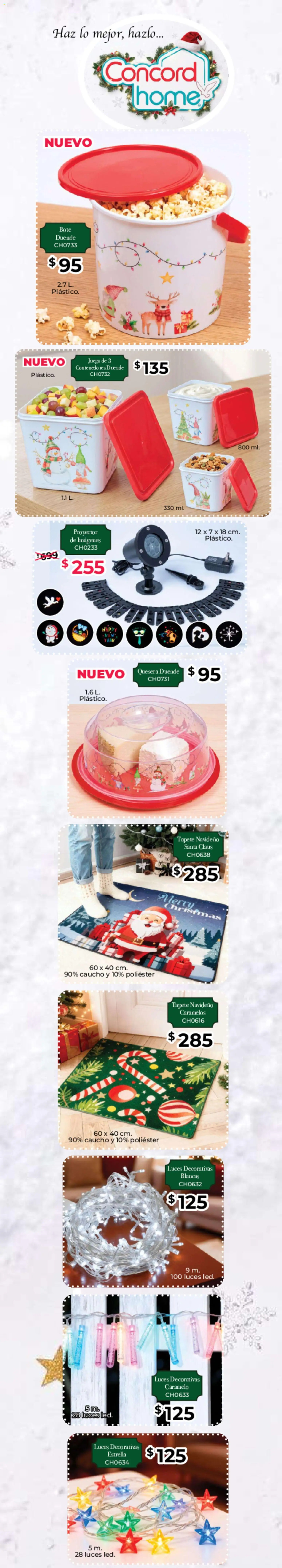 Nuevas ofertas de Colchas Concord válidas en toda la República Mexicana desde el 01/09/2026. ¡Encuentra las mejores ofertas en Colchas Concord catálogo Catálogo! | Página: 172 | Productos: Res, Proyector, Juego, Tapete