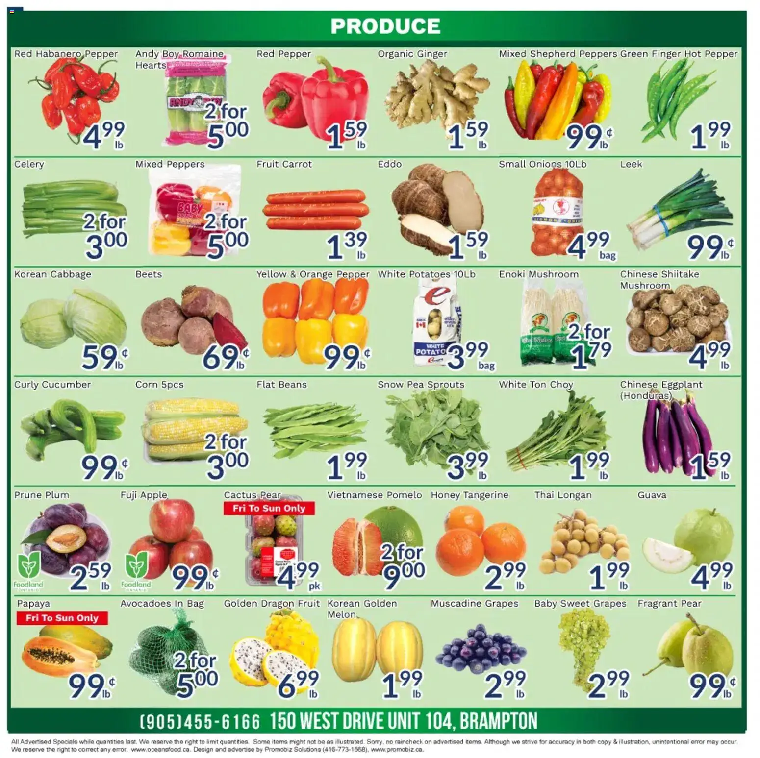 Oceans flyer valid from Aug 28, 2026 | Page: 2 | Products: Fruit, Pepper, Pomelo, Cucumber