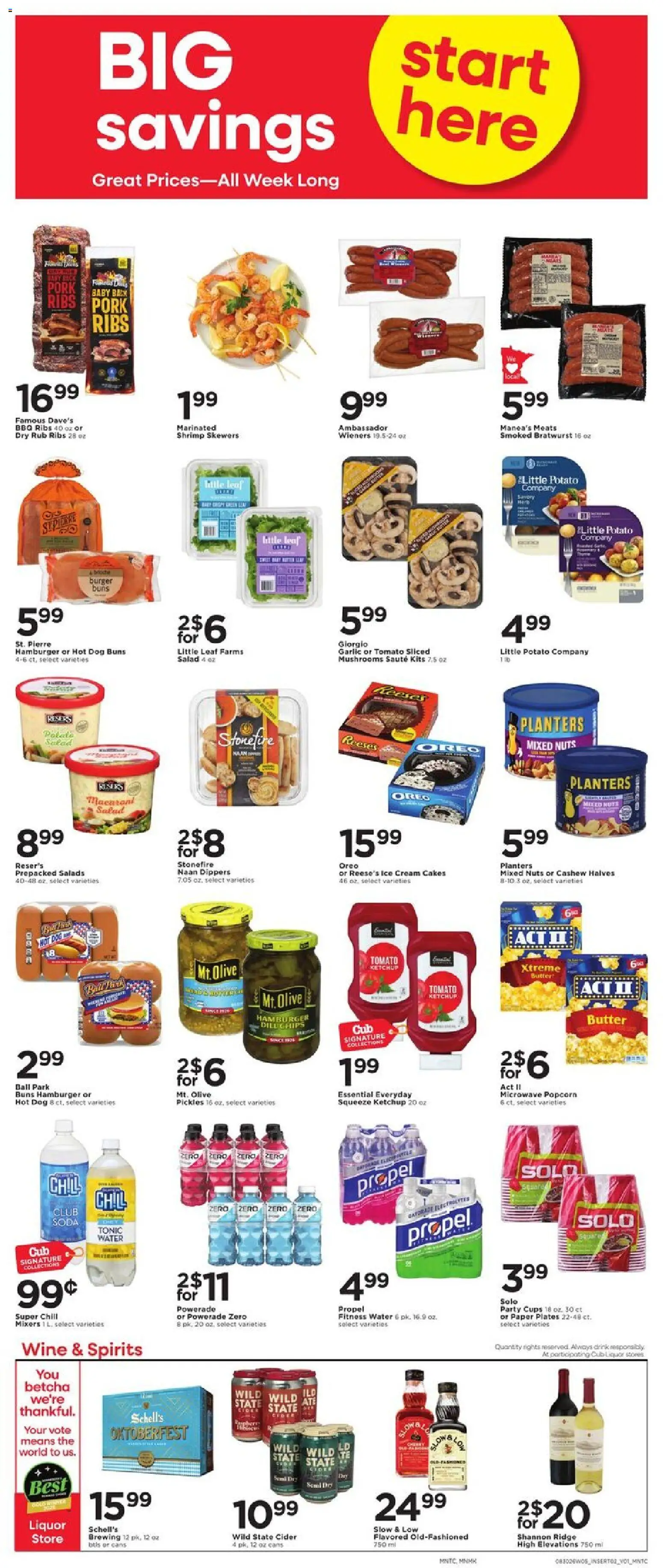 Cub Foods Weekly Ad - valid from 08/30/2026 | Page: 6 | Products: Microwave, Oreo, Chips, Cream