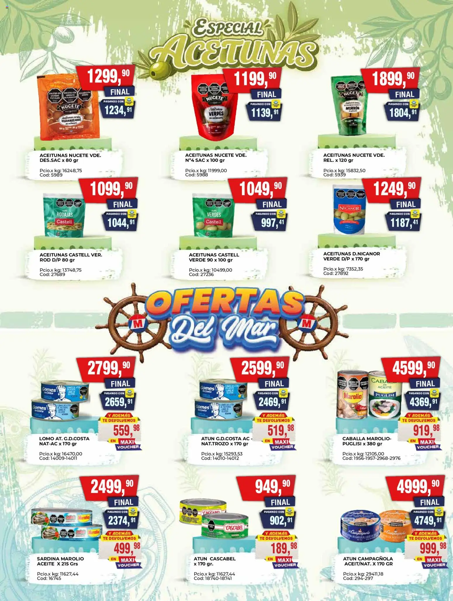 Maxiconsumo ofertas │ válido desde el 31/08/2026 | Página: 13 | Productos: Aceite, Aceitunas, Atún, Té