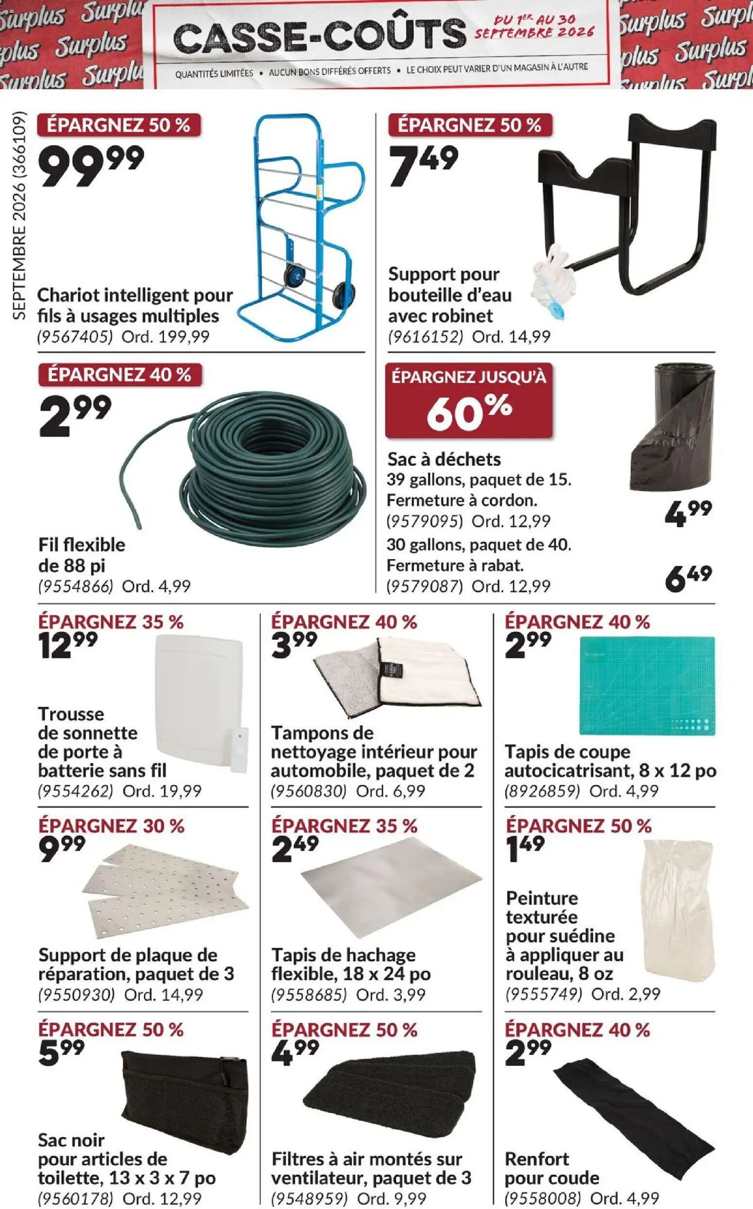 Princess Auto flyer valid from Sep 1, 2026 | Page: 23 | Products: Tampons