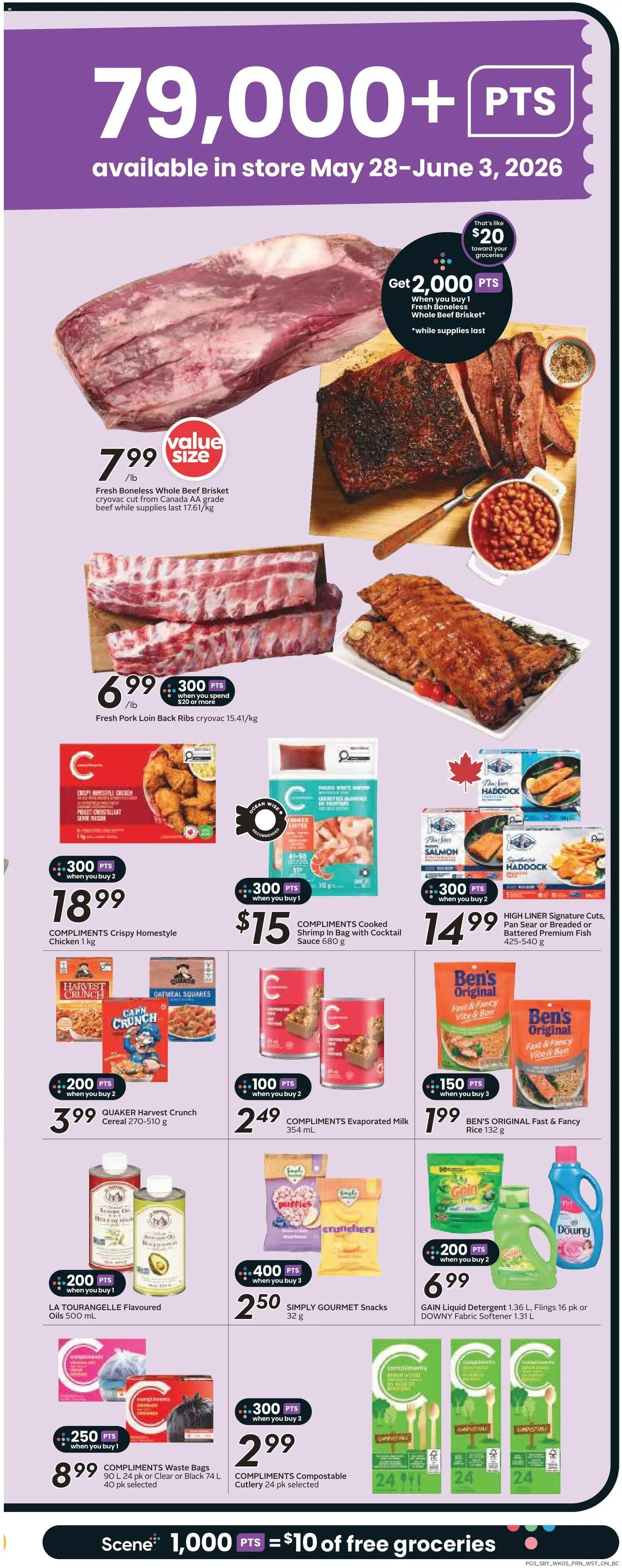 Safeway flyer valid from 28.05.2026 | Page: 6 | Products: Rice, Bag, Fabric softener, Detergent
