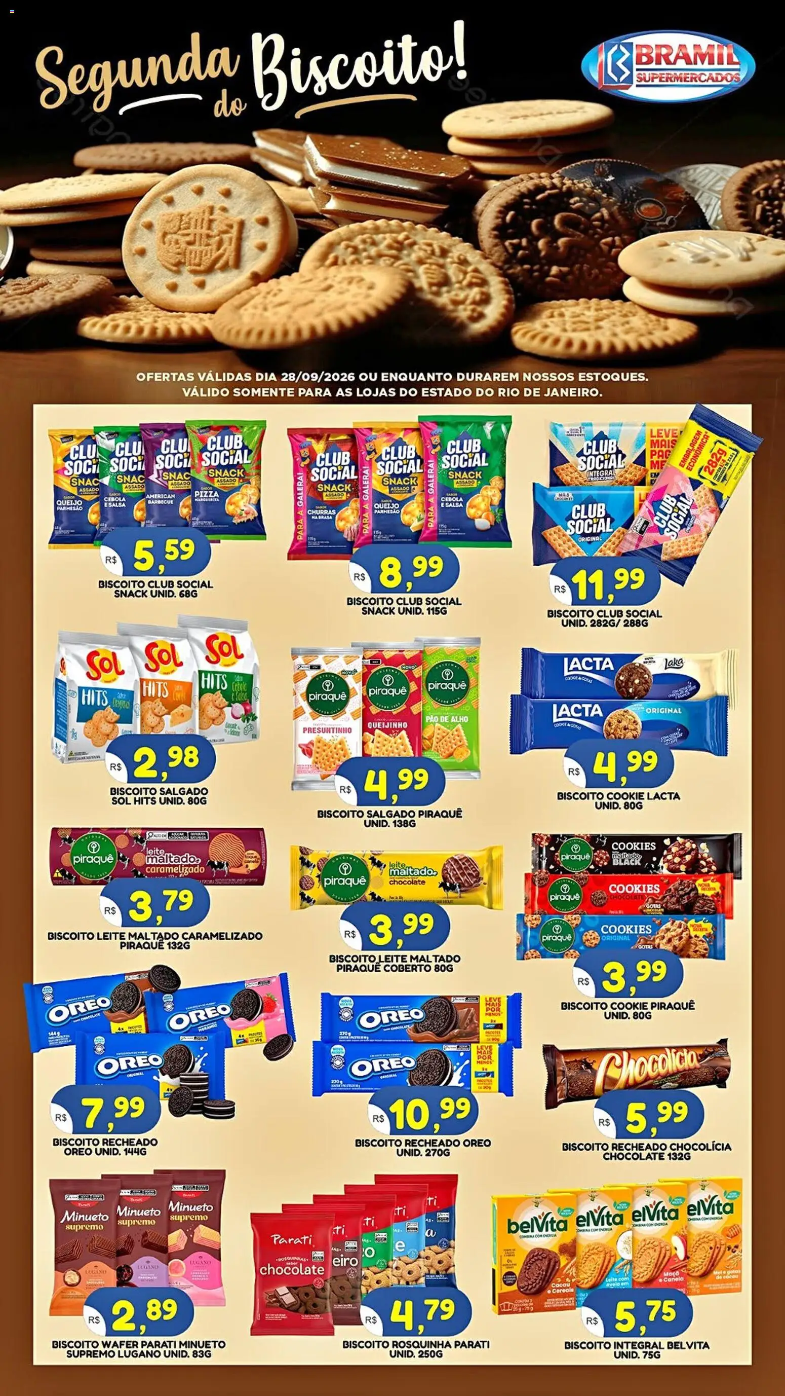 Bramil Supermercados Segunda-feira 28 Setembro