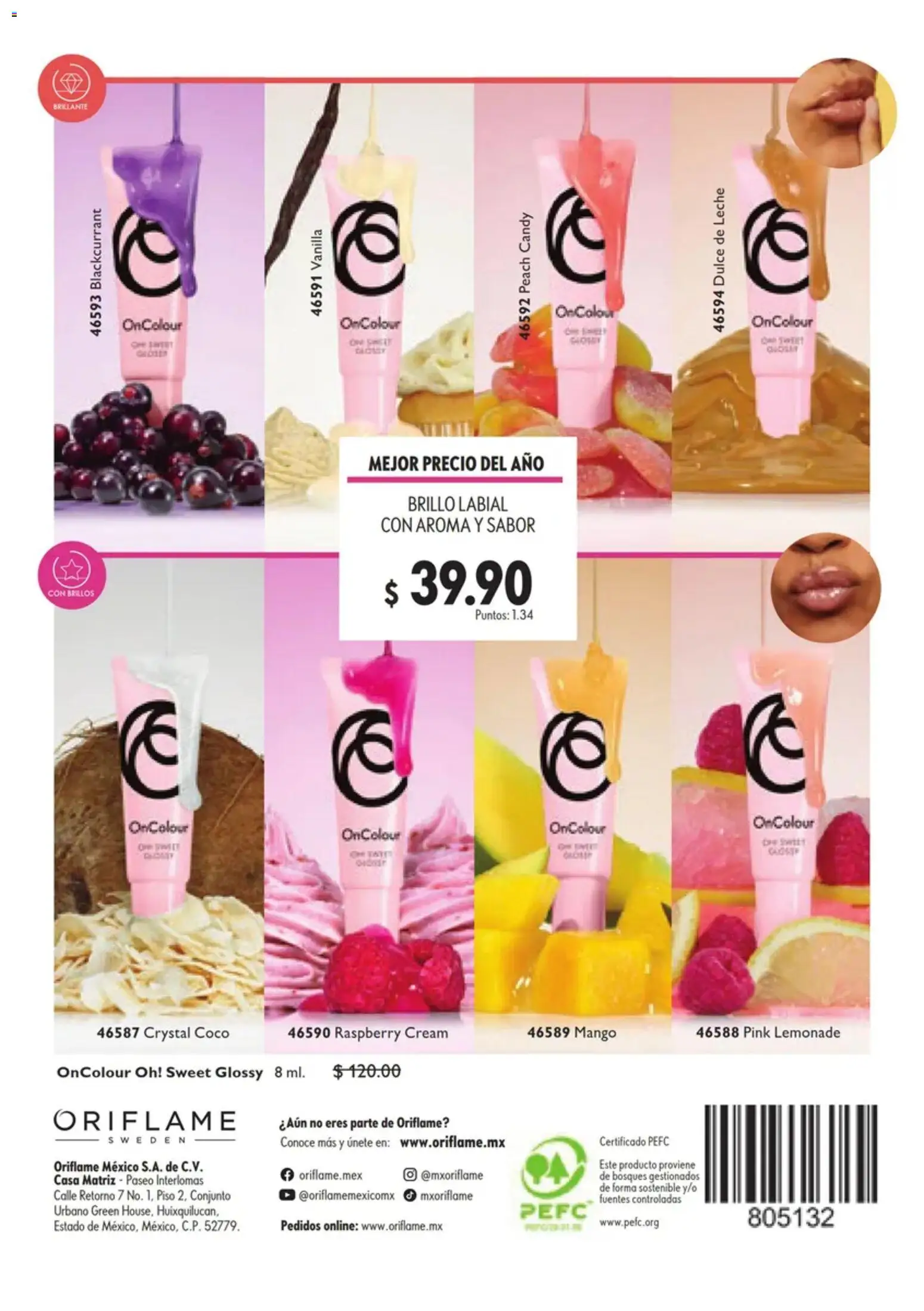 Nuevas ofertas de Oriflame válidas en toda la República Mexicana desde el 12/09/2026. ¡Encuentra las mejores ofertas en Oriflame campaña 13 2026! | Página: 132