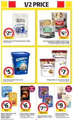 Preview of Coles catalogue - valid from 08/07/2026 | Page: 36 | Products: Chocolate, Cream, Flakes, Blueberries