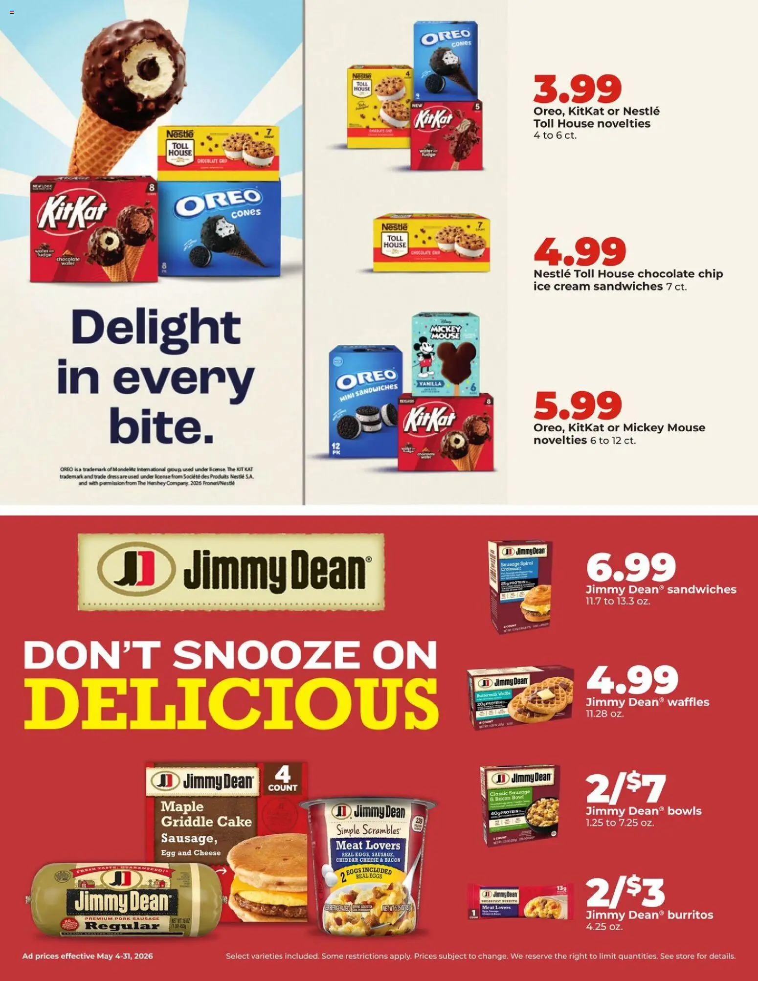 HyVee Monthly Ad - valid from 04.05.2026 | Page: 3 | Products: Griddle, Cream, Dress, Mouse