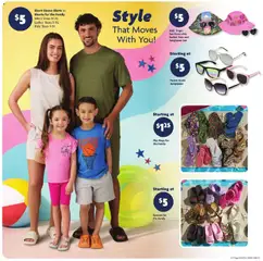 Preview of Family Dollar weekly ads valid from 17.05.2026 | Page: 9 | Products: Shorts, Sandals, Flops