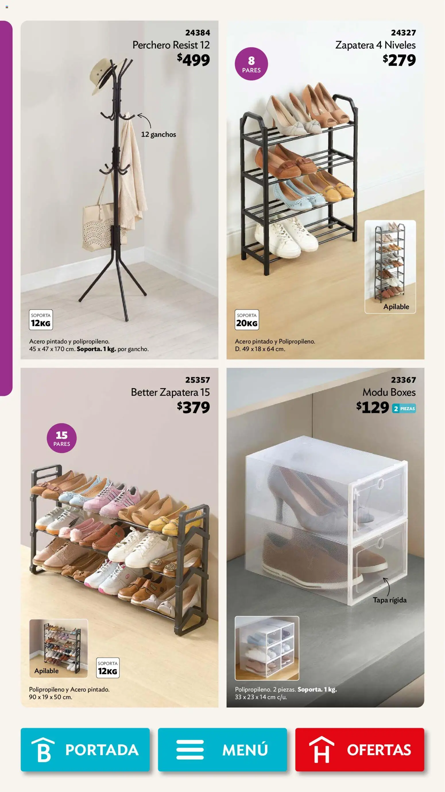 Nuevas ofertas de Betterware válidas en toda la República Mexicana desde el 31/08/2026. ¡Encuentra las mejores ofertas en Betterware campaña 9 2026! | Página: 60 | Productos: Perchero