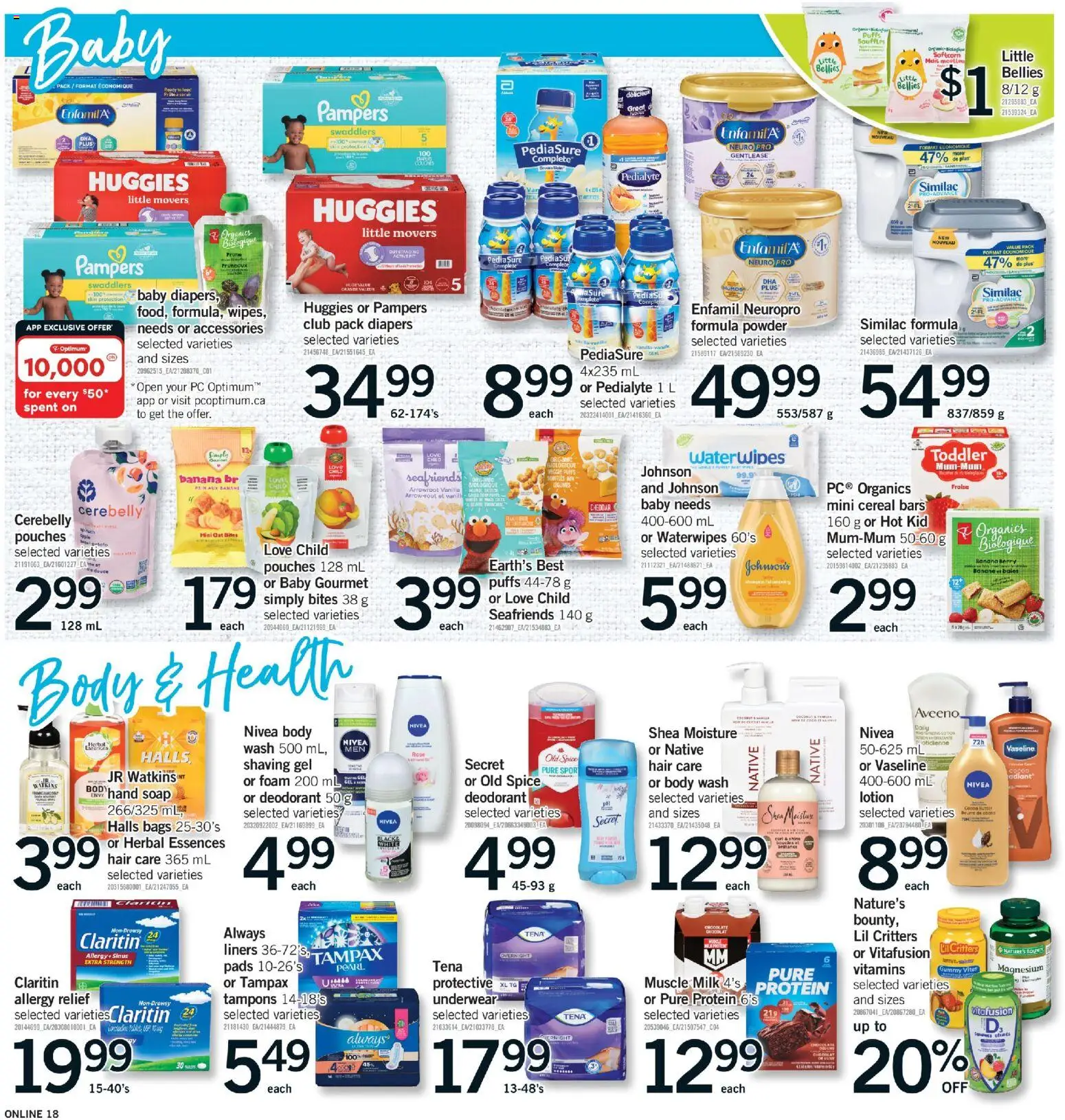 Fortinos flyer valid from 21.05.2026 | Page: 17 | Products: PC, Powder, Soap, Milk