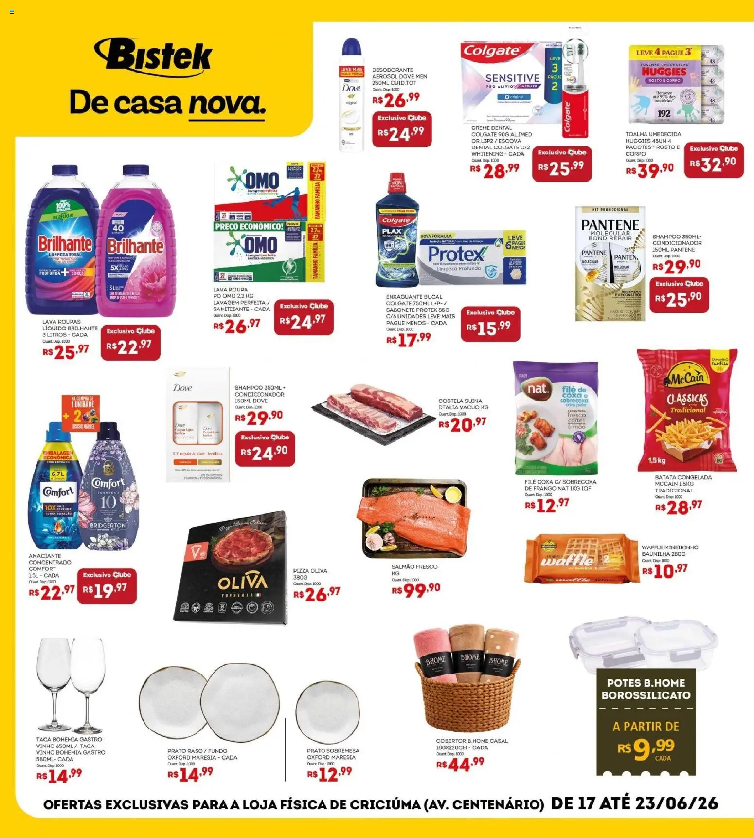 Bistek Supermercados Folheto - válido de 17.06.2026 | Página: 2 | Produtos: Pó, Salmão, Desodorante, Creme dental