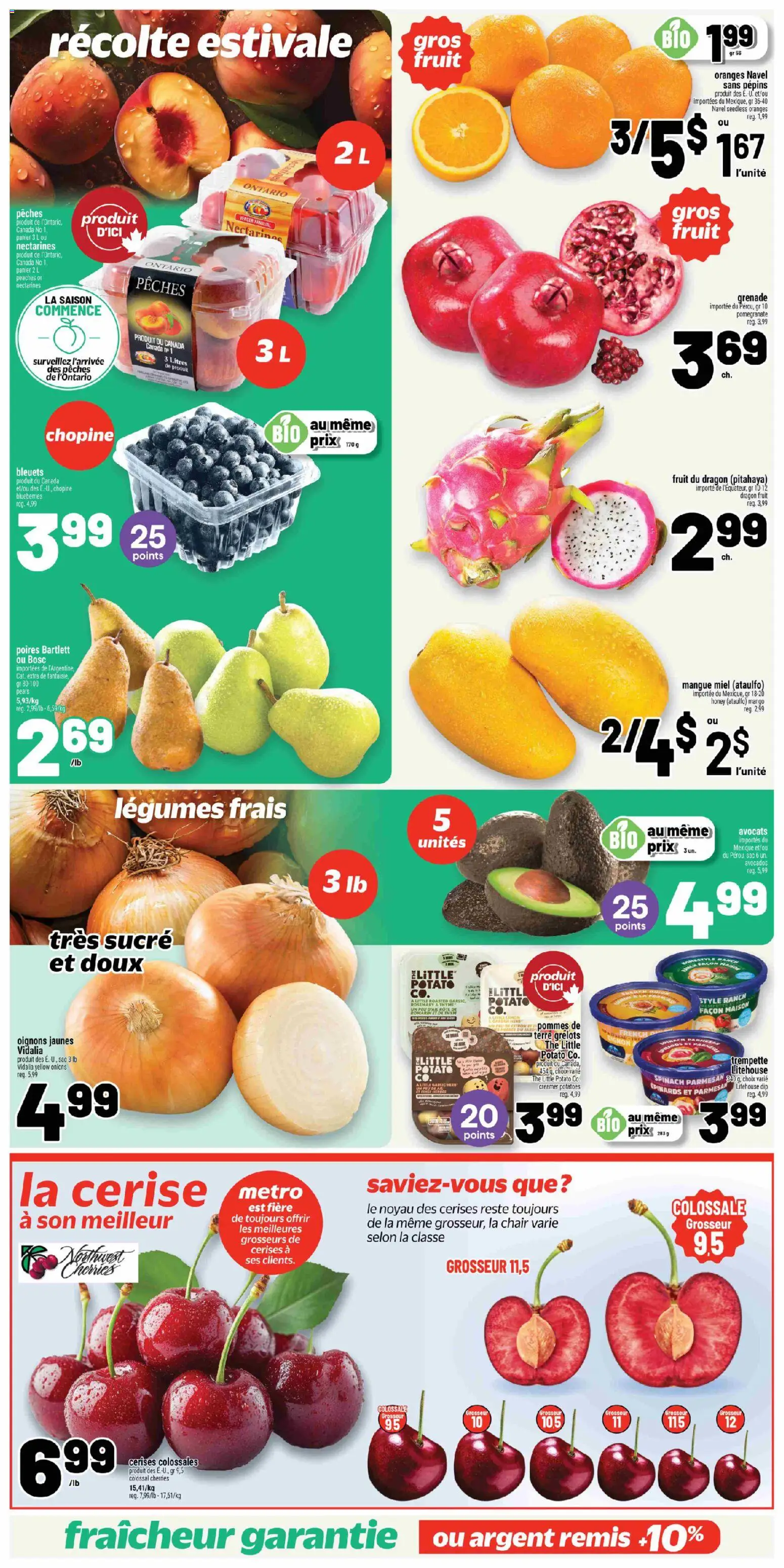 Metro flyer valid from Jul 16, 2026 | Page: 5 | Products: Potatoes, Chair, Oranges