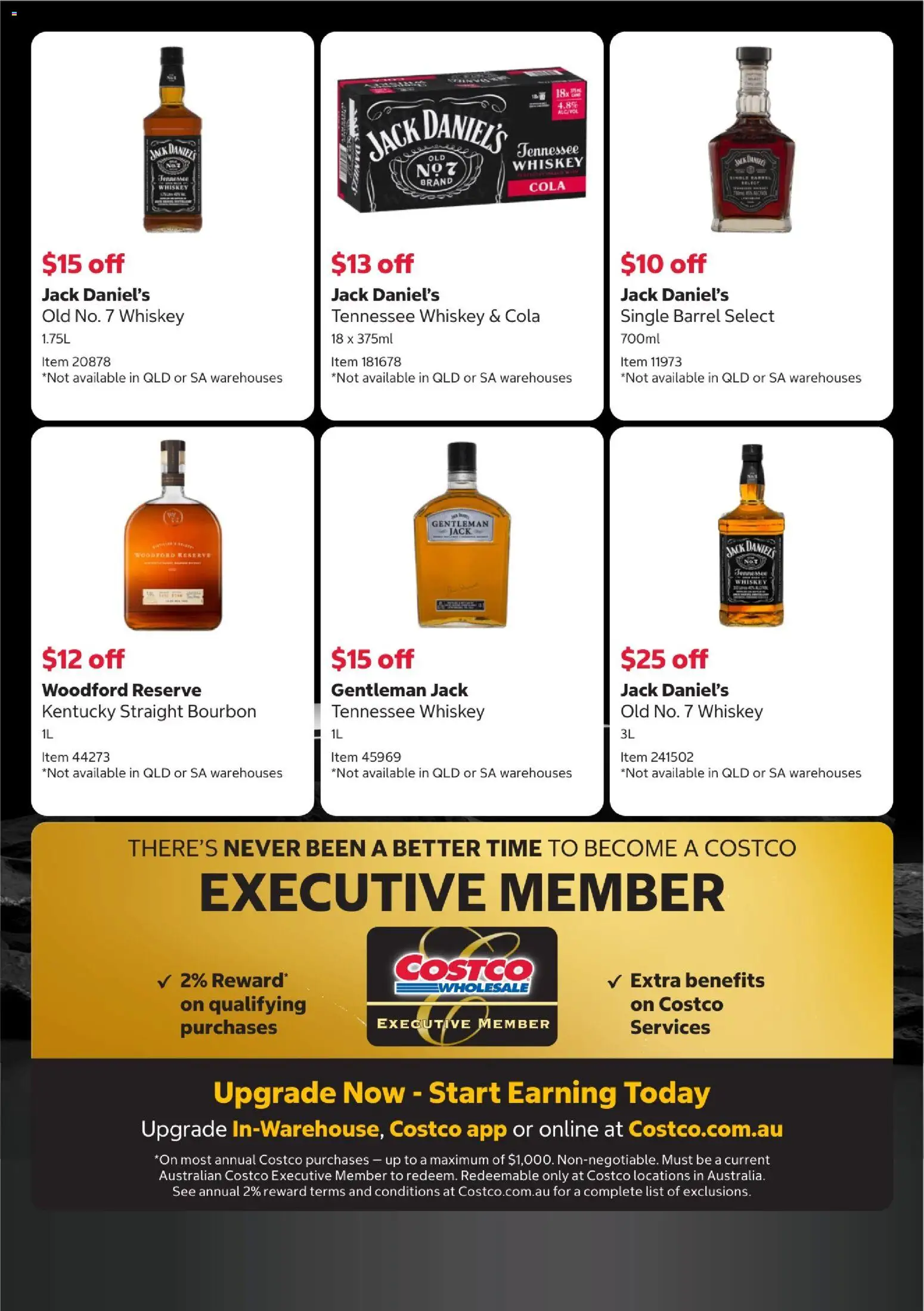 Costco catalogue - valid from 31/08/2026 | Page: 2 | Products: Bourbon, Whiskey, Jack Daniel’s