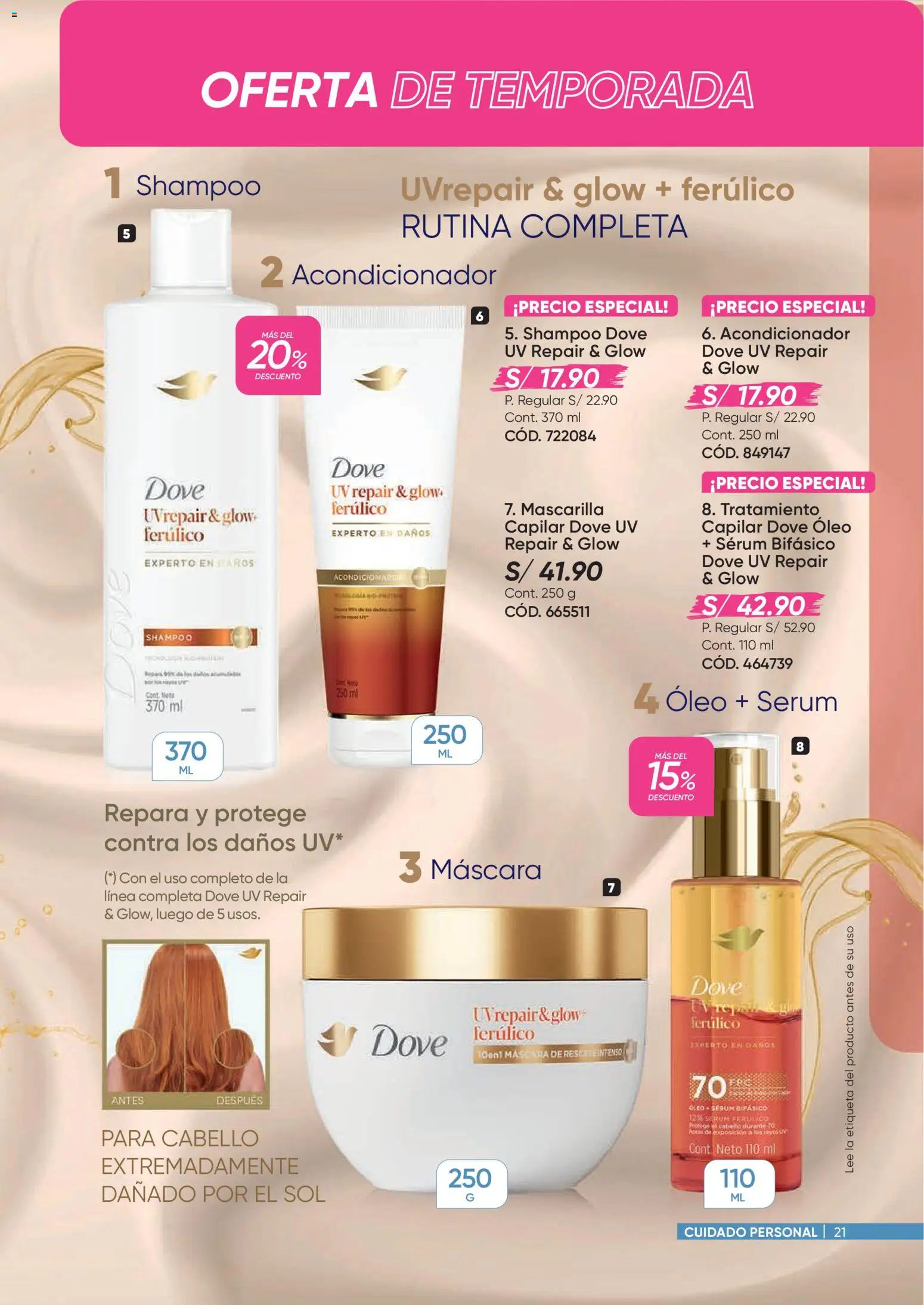 Catálogo Azzorti válido desde 09/03/2026 | Página: 21 | Productos: Máscara, Shampoo, Acondicionador