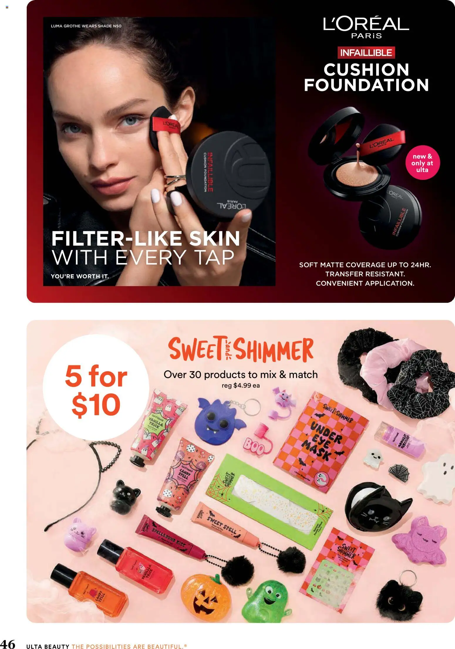 Ulta Beauty Weekly Ad - valid from 08/28/2026 | Page: 46 | Products: Candy, Foundation, Mask, Cushion