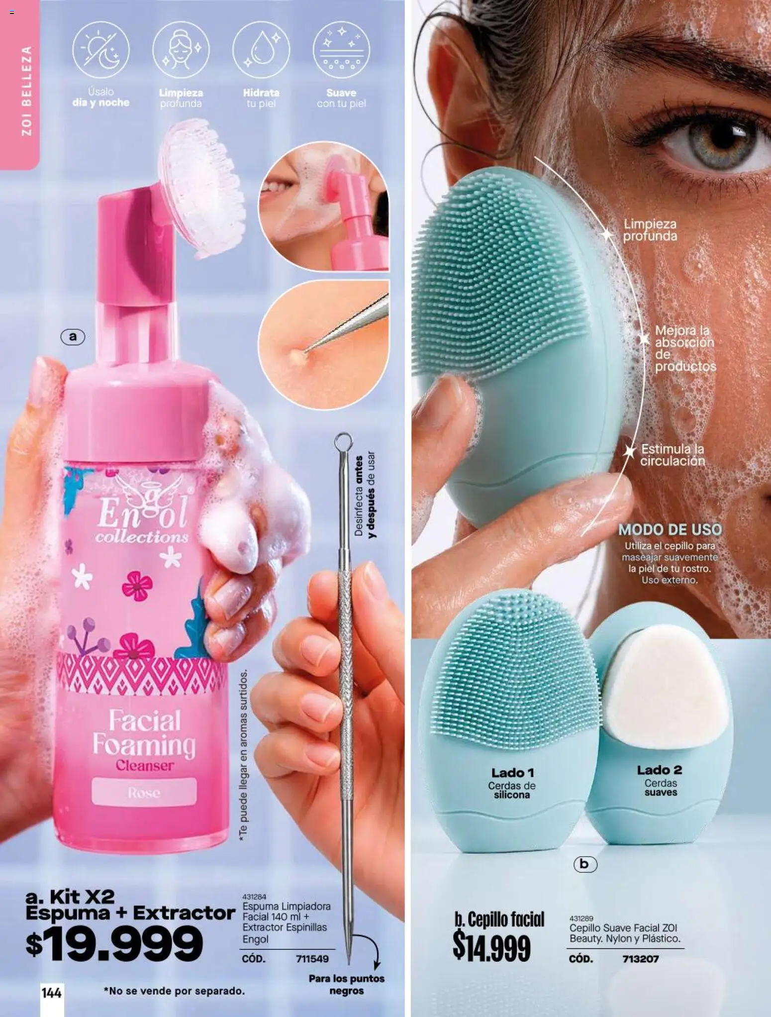 Carmel revista - valida desde el 11/08/2026 | Página: 144 | Productos: Espuma, Cepillo