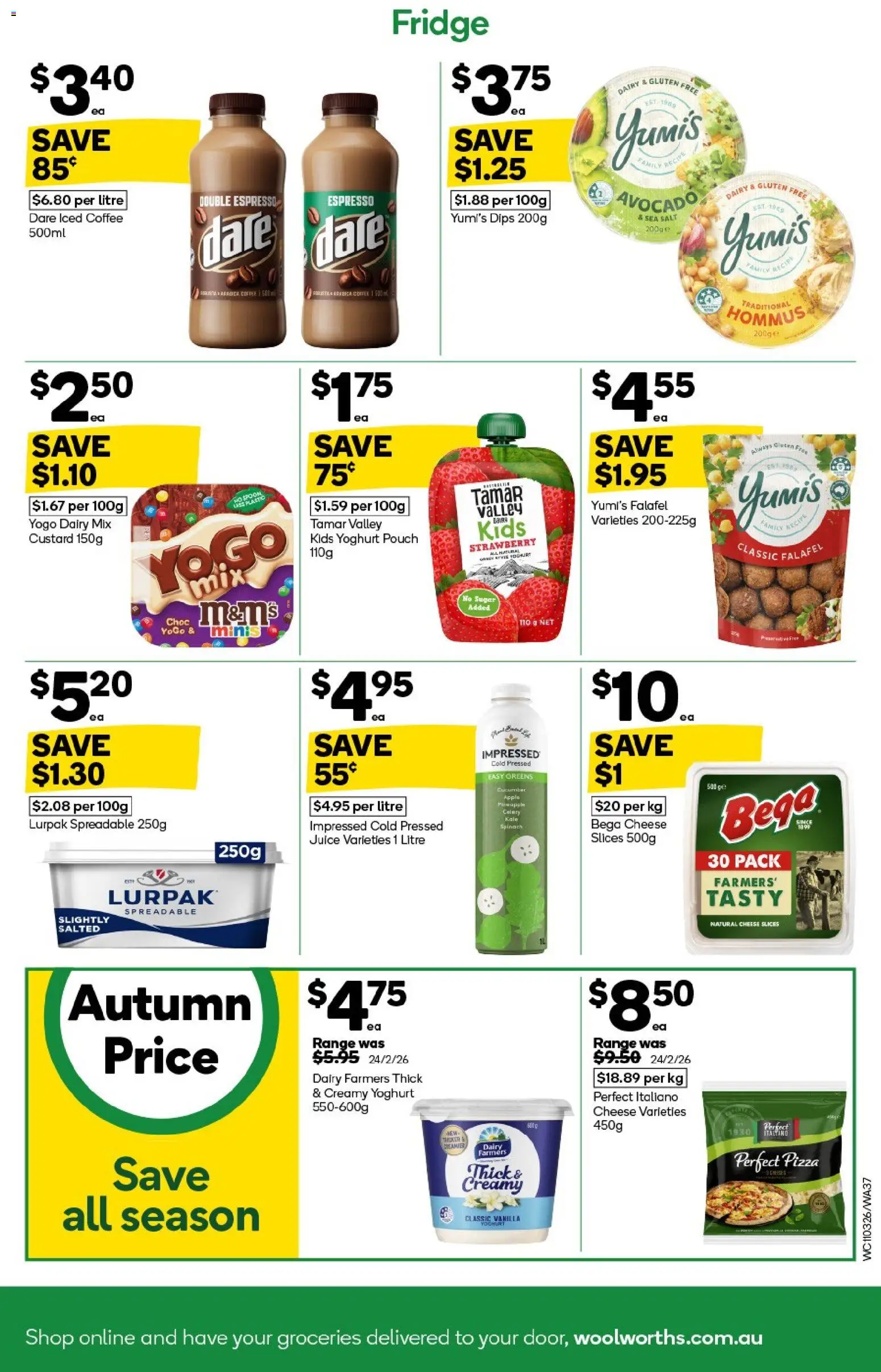 Woolworths catalogue - valid from 11.03.2026 | Page: 37 | Products: Dairy, Cheese, Pizza, Avocado