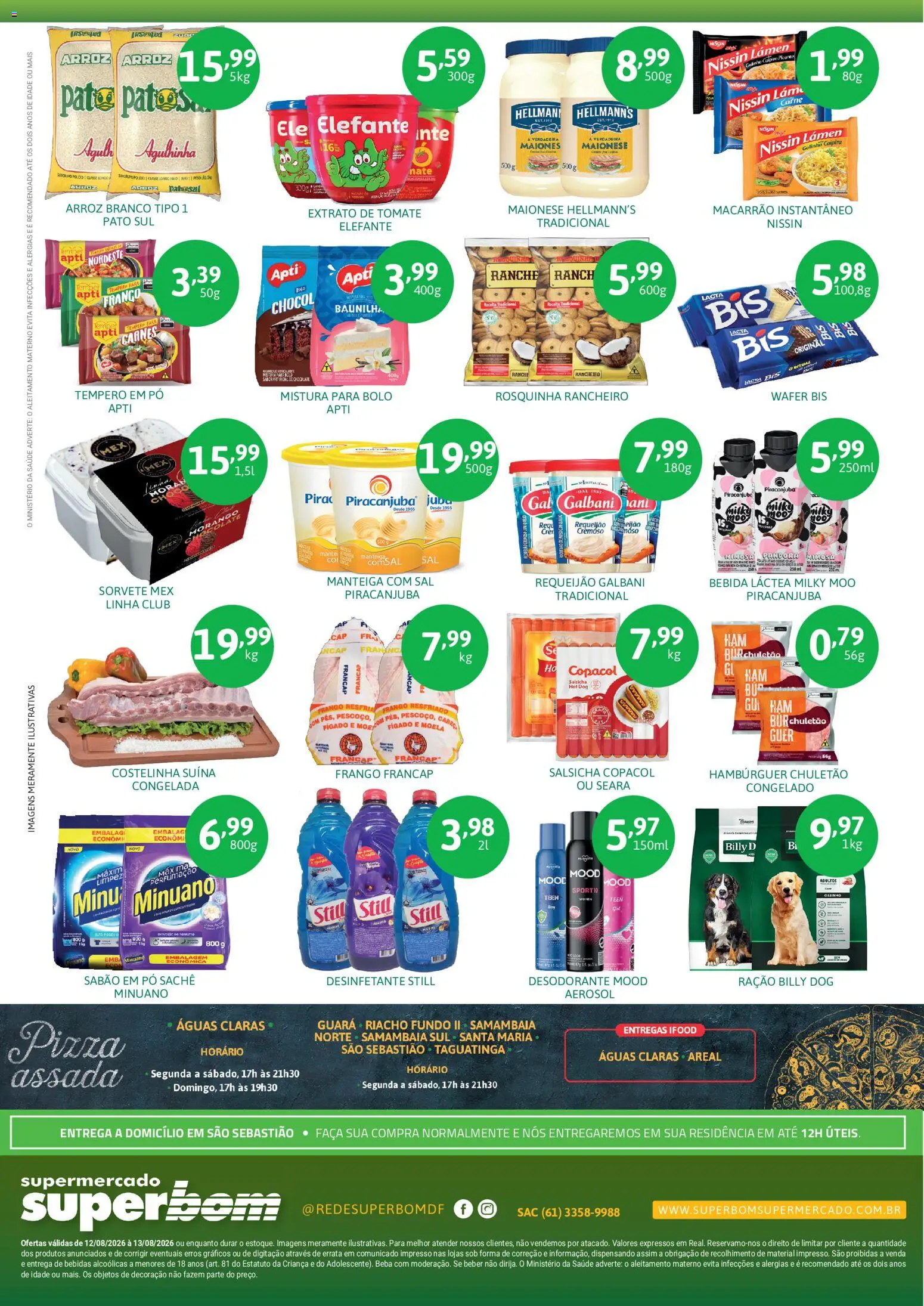 Superbom Folheto - válido de 12/08/2026 | Página: 2 | Produtos: Pó, Patê, Bolo, Desinfetante