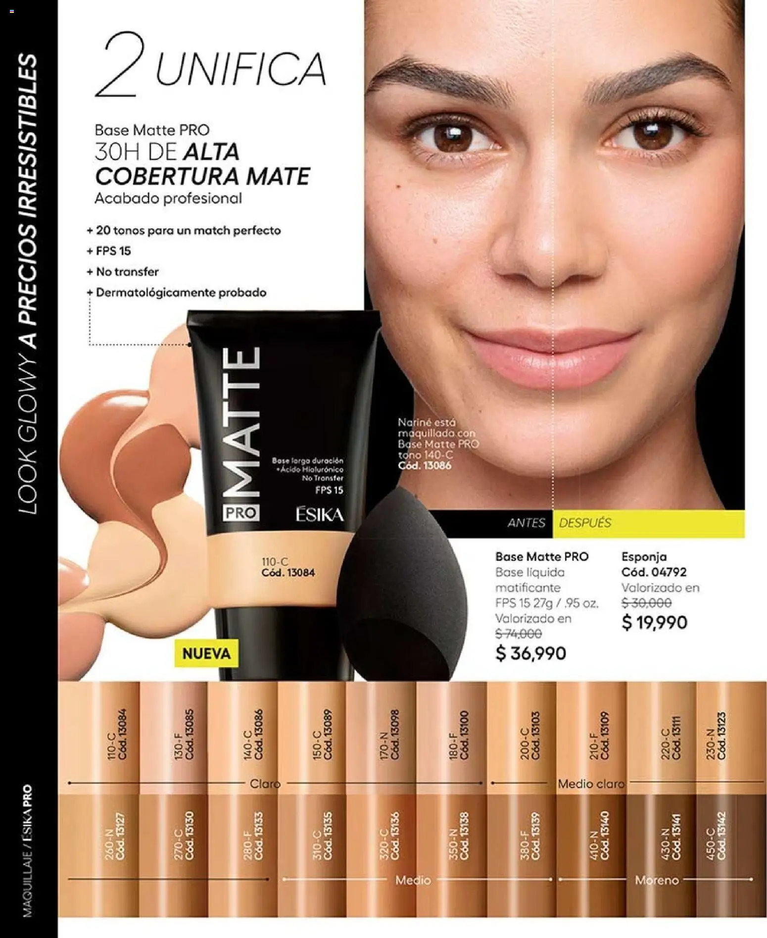 Ésika revista - valida desde el 07/09/2026 | Página: 34 | Productos: Esponja, Maquillaje