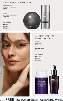 Preview of Avon Brochure Campaign from shop Avon valid from Jul 2, 2026 | Page: 22 | Products: Rice, Cream, Mask