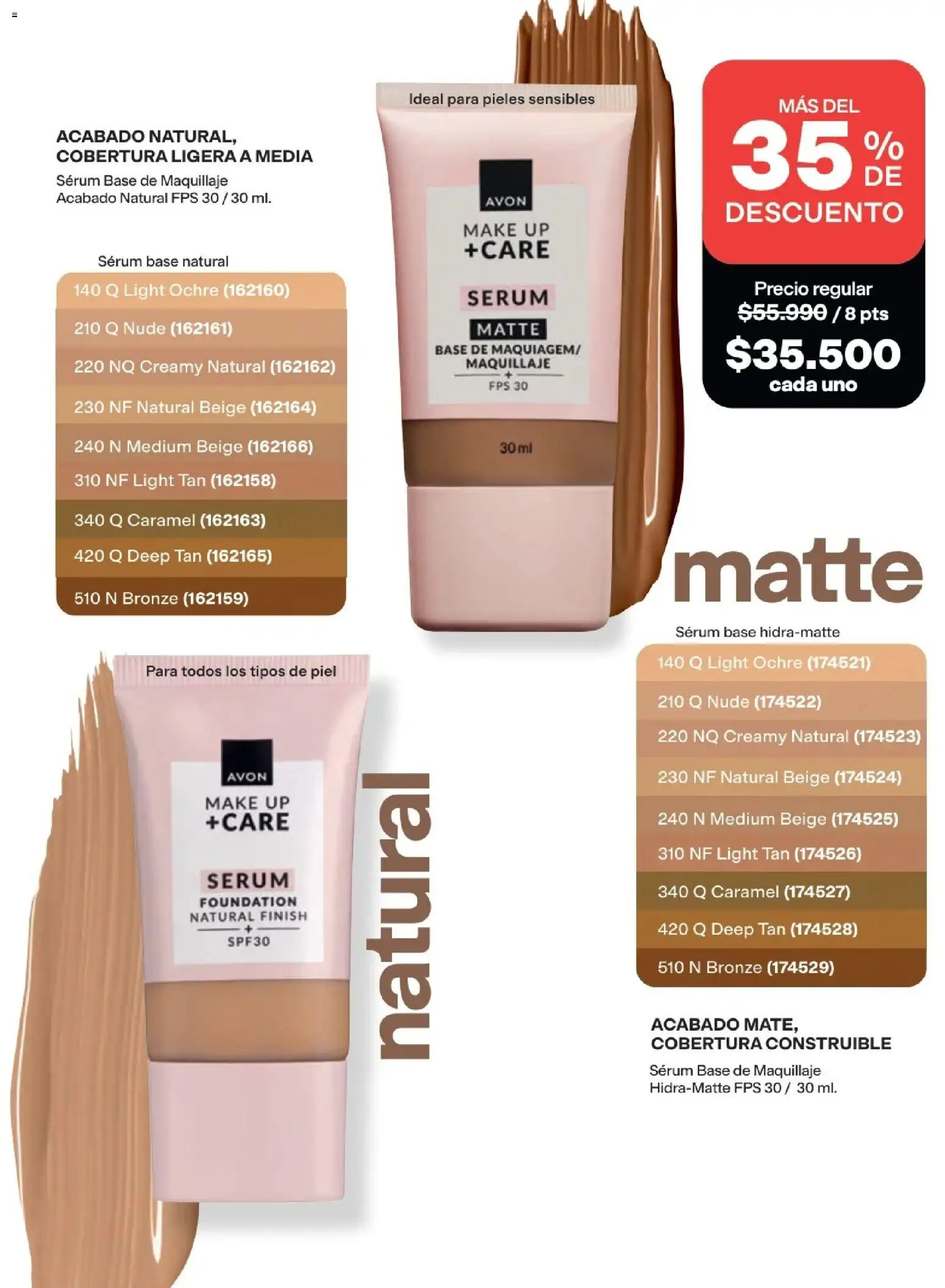 Avon revista - valida desde el 15/07/2026 | Página: 32 | Productos: Base de maquillaje, Serum, Maquillaje