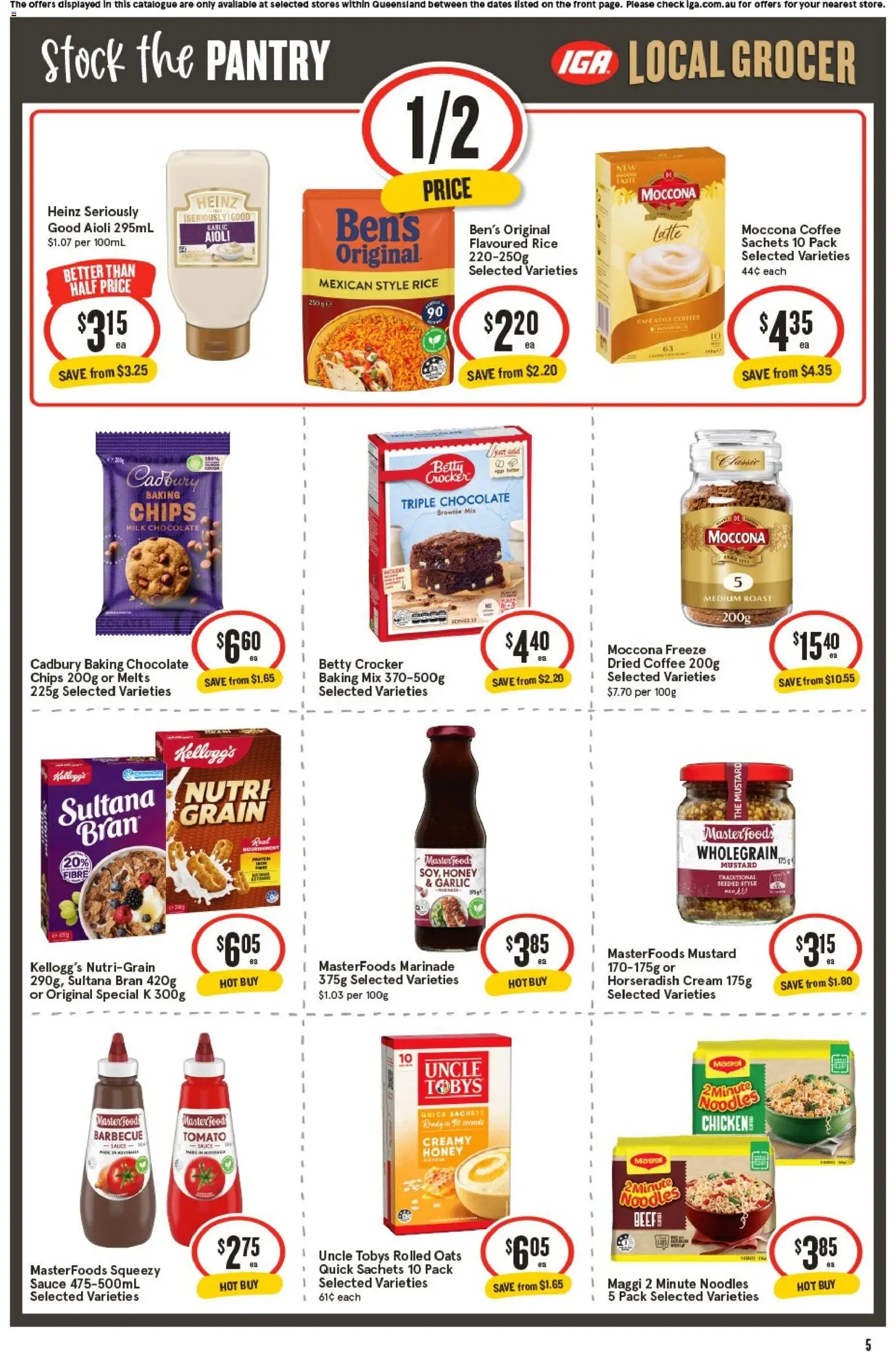 IGA catalogue - valid from 02/09/2026 | Page: 6 | Products: Sachets, Cream, Sauce, Roast