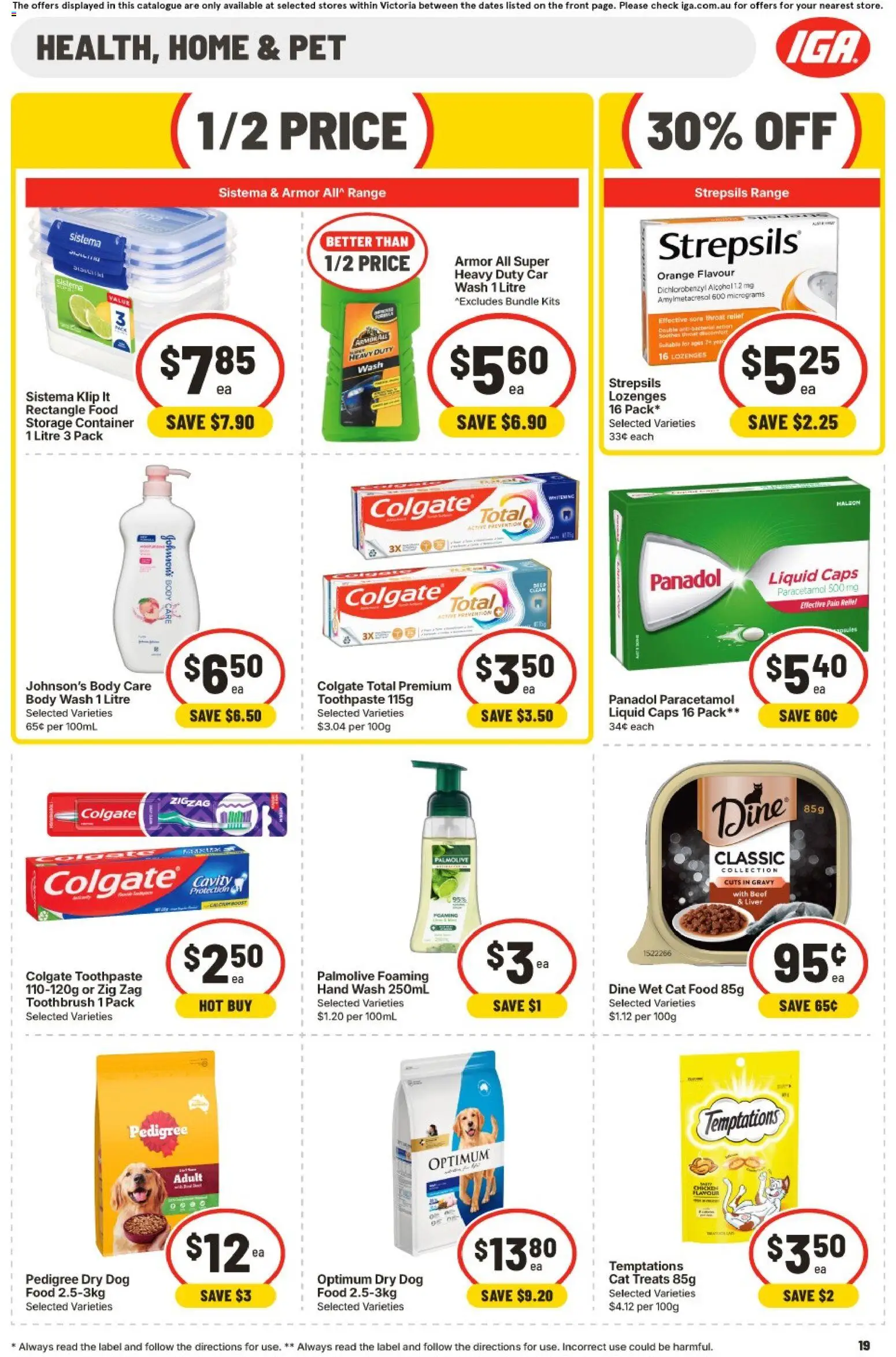 IGA catalogue - valid from 30/09/2026 | Page: 15 | Products: Food, Liver, Toothpaste, Hand wash