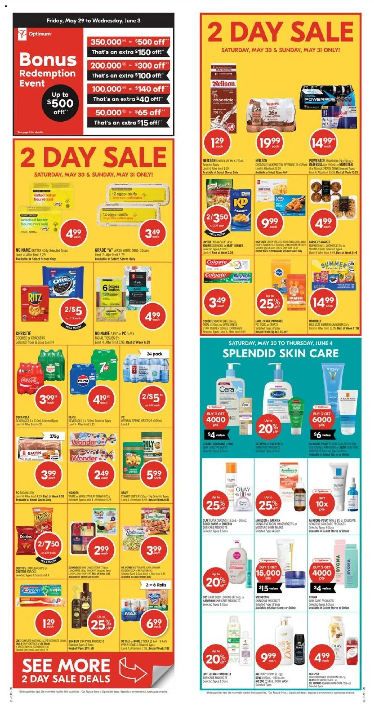 Shoppers flyer valid from 29.05.2026 | Page: 1 | Products: Chips, PC, Toothpaste, Milk