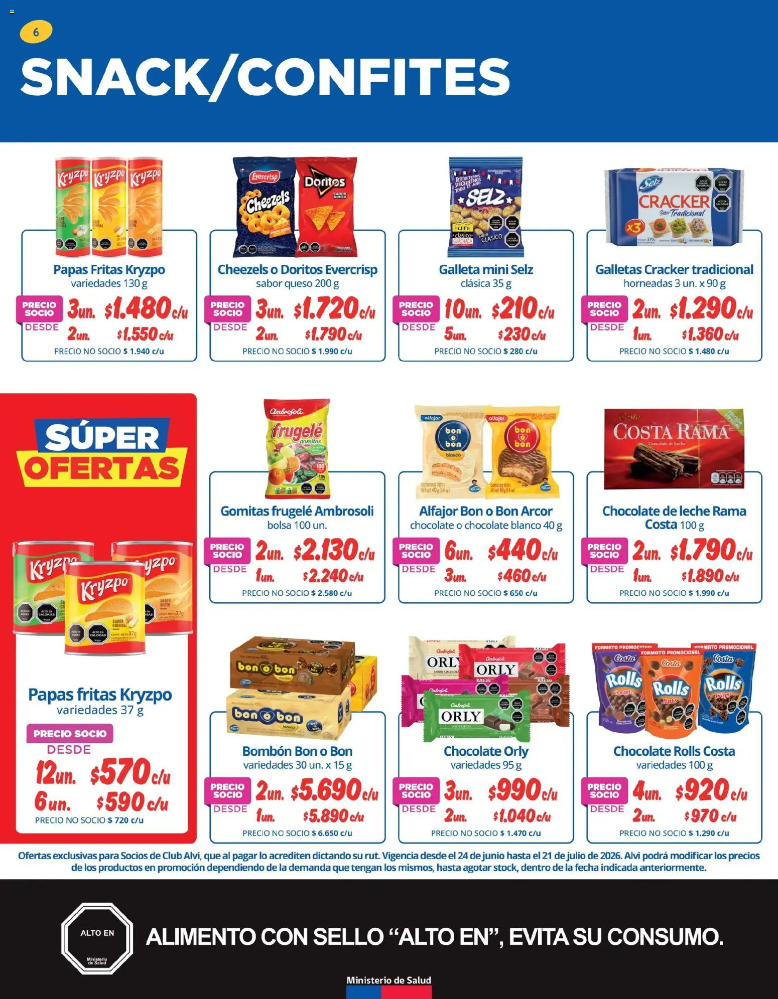 Alvi catálogo │ válido desde el 23.06.2026 | Página: 6 | Productos: Almendra, Queso, Gomitas, Bombon