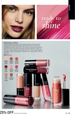 Preview of Avon Brochure Campaign from shop Avon valid from Jul 30, 2026 | Page: 79 | Products: Cream, Lip gloss