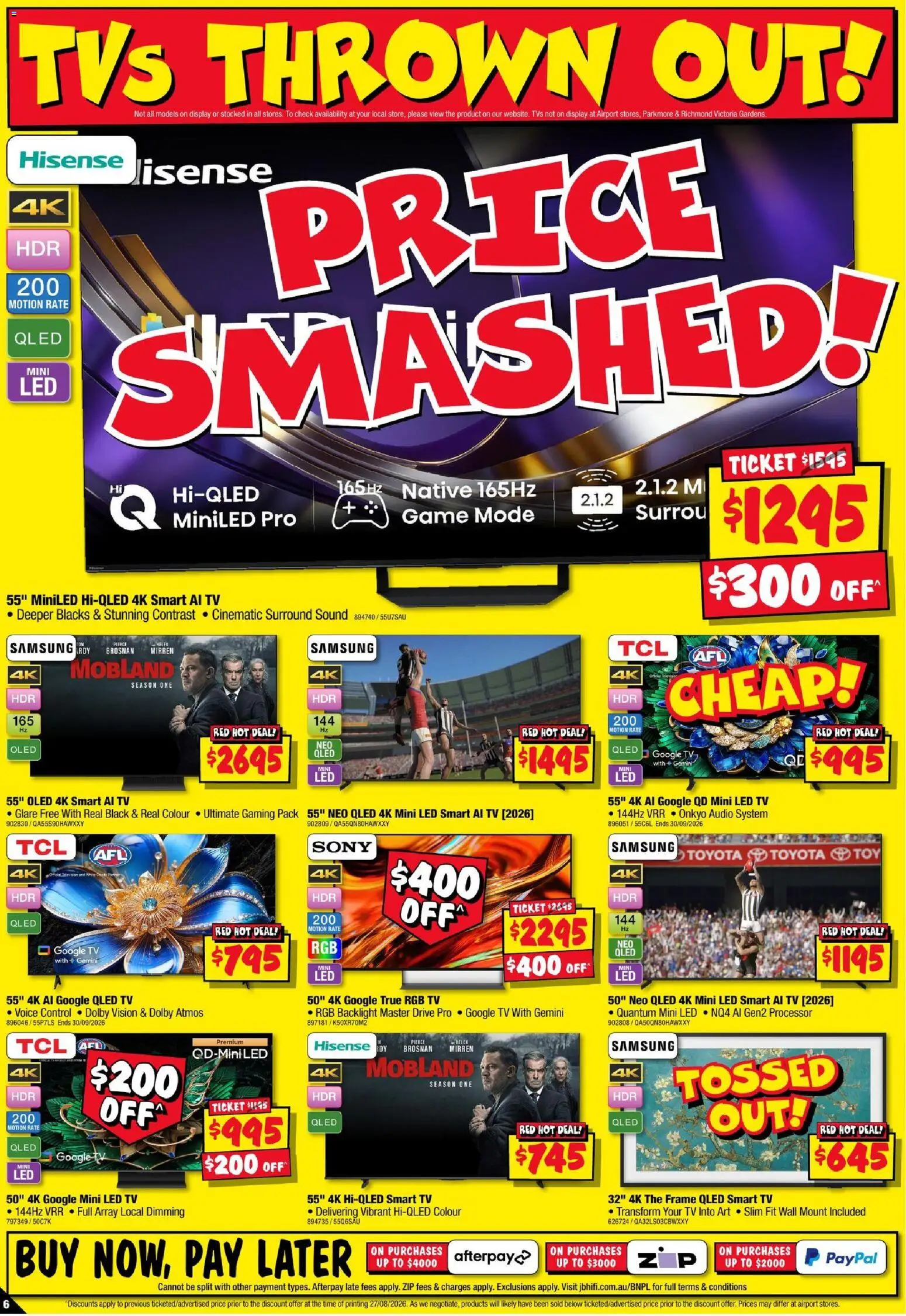 JB Hi-Fi catalogue - valid from 10/09/2026 | Page: 6 | Products: Tv, Audio, Game, Smart tv