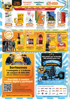 Vista previa Cordiez ofertas válido desde el 09/07/2026 | Página: 7 | Productos: Cinta, Fernet, Limón, Cuaderno