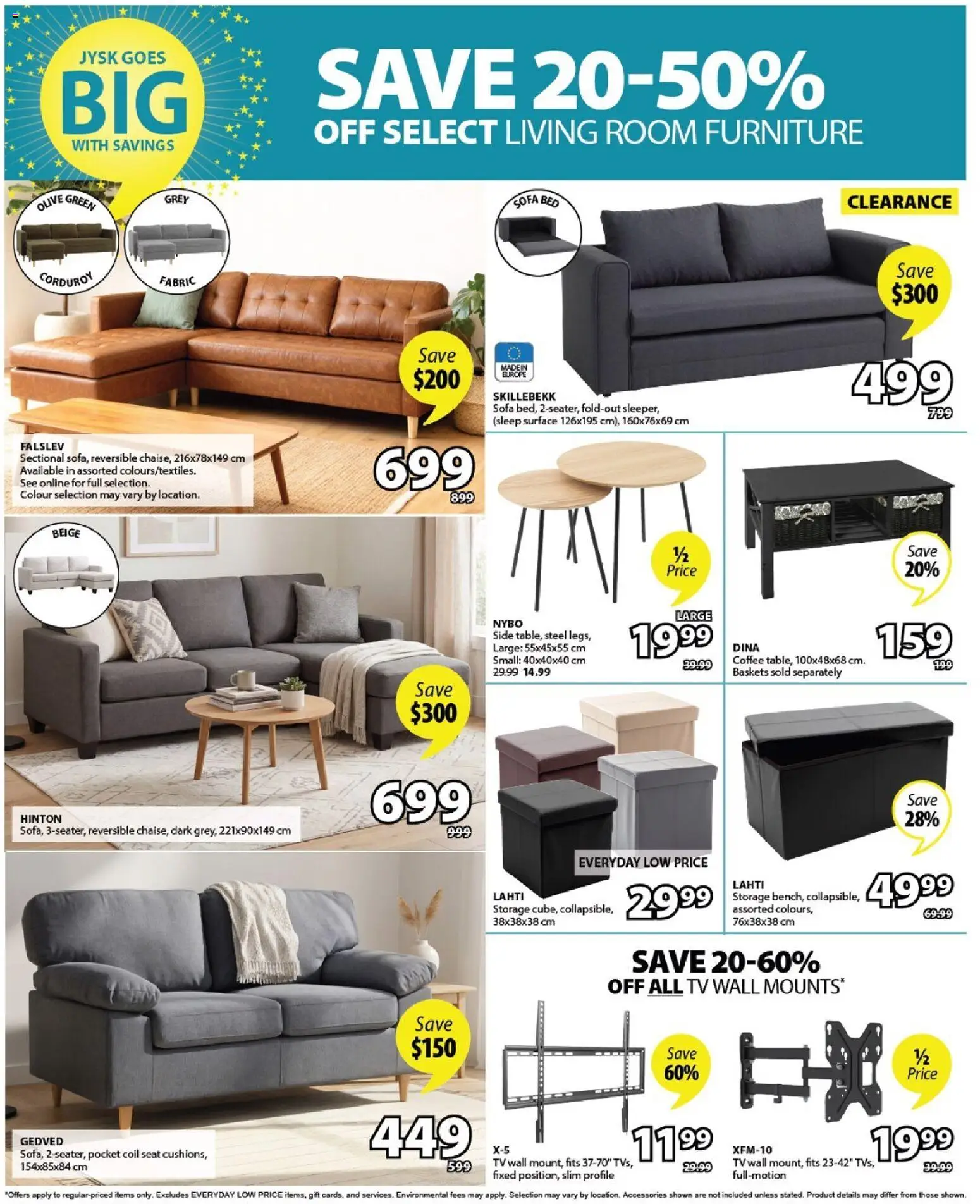 JYSK flyer valid from 04.06.2026 | Page: 7 | Products: Tv, Bed, Sofa, Coffee