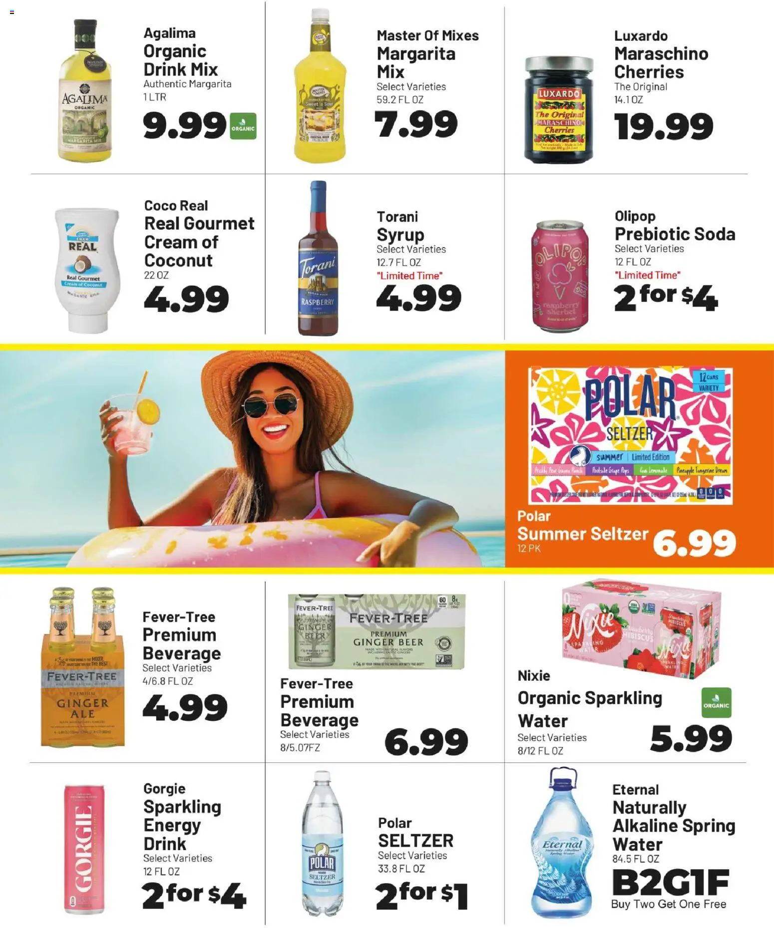 Harris Teeter Monthly Ad - valid from 17.06.2026 | Page: 7 | Products: Beer, Cream, Water, Raspberry