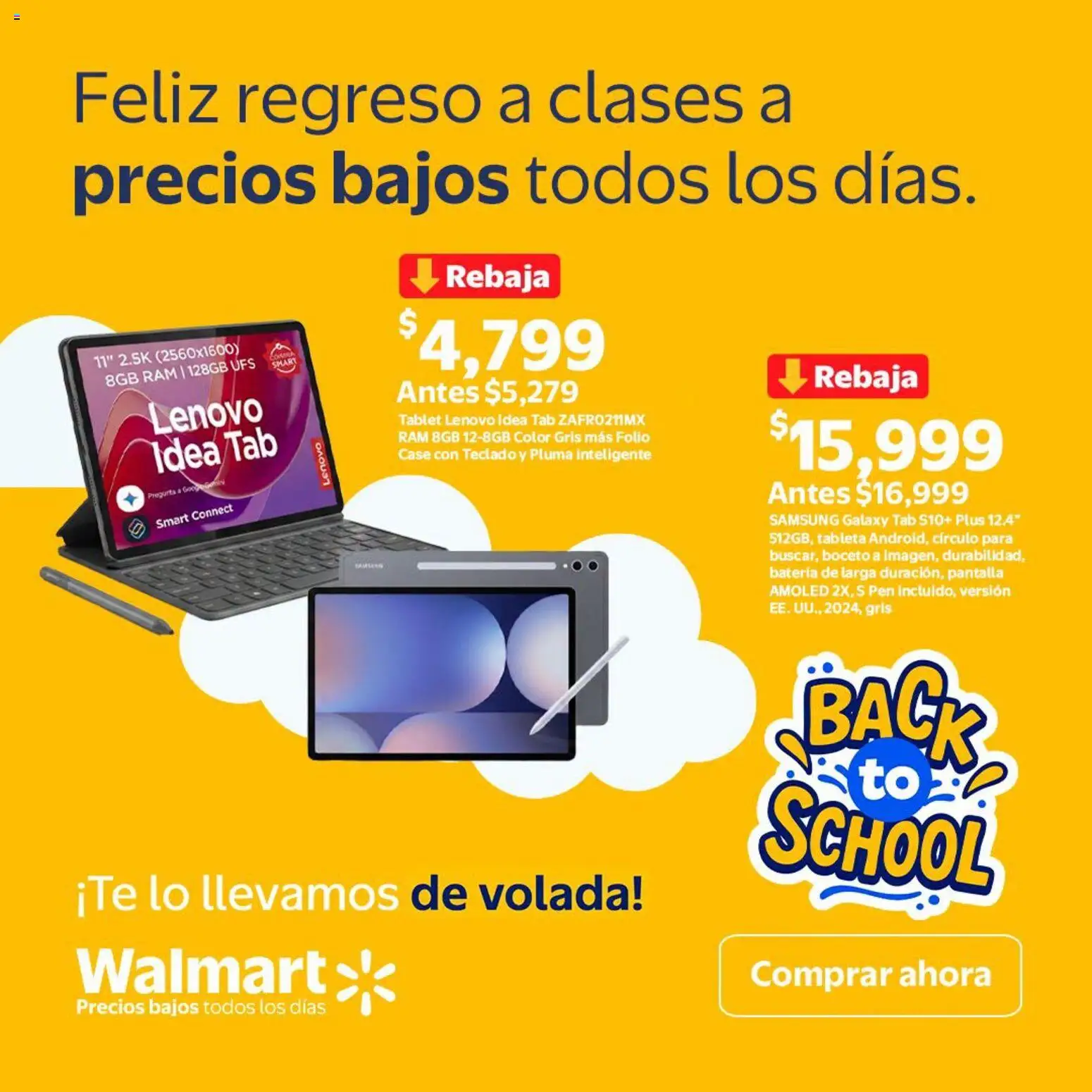 Nuevas ofertas de Walmart válidas en toda la República Mexicana desde el 29/07/2026. ¡Encuentra las mejores ofertas en Walmart folleto El semestre pide una tablet! | Página: 2