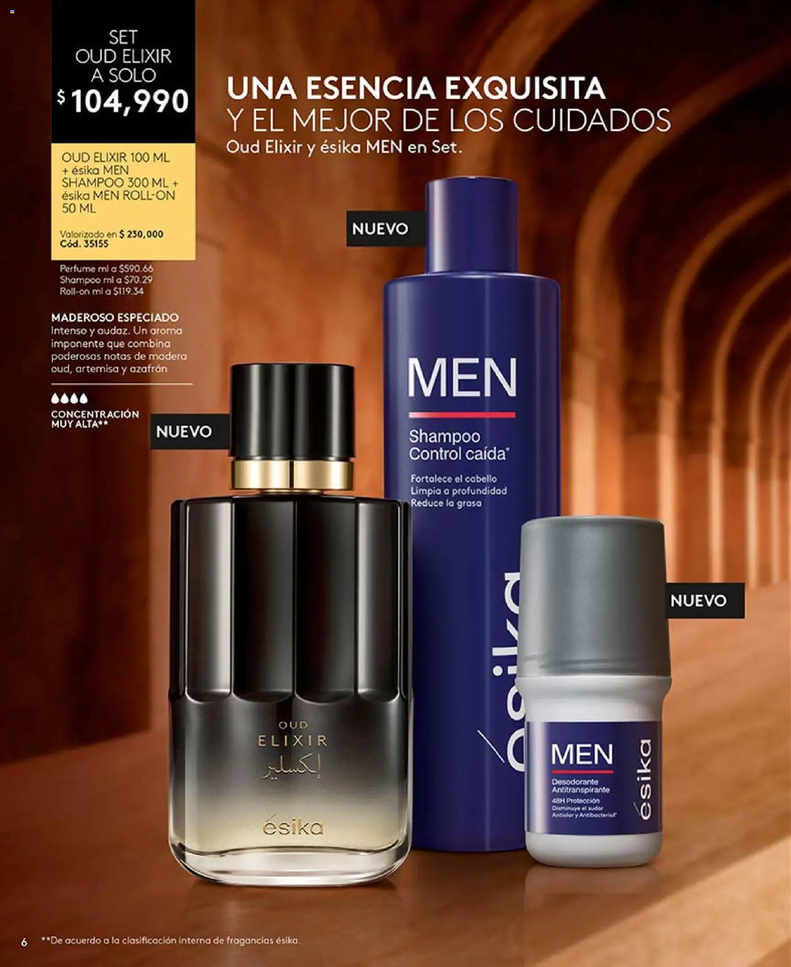 Ésika revista - valida desde el 17/07/2026 | Página: 6 | Productos: Shampoo, Perfume, Desodorante, Antitranspirante