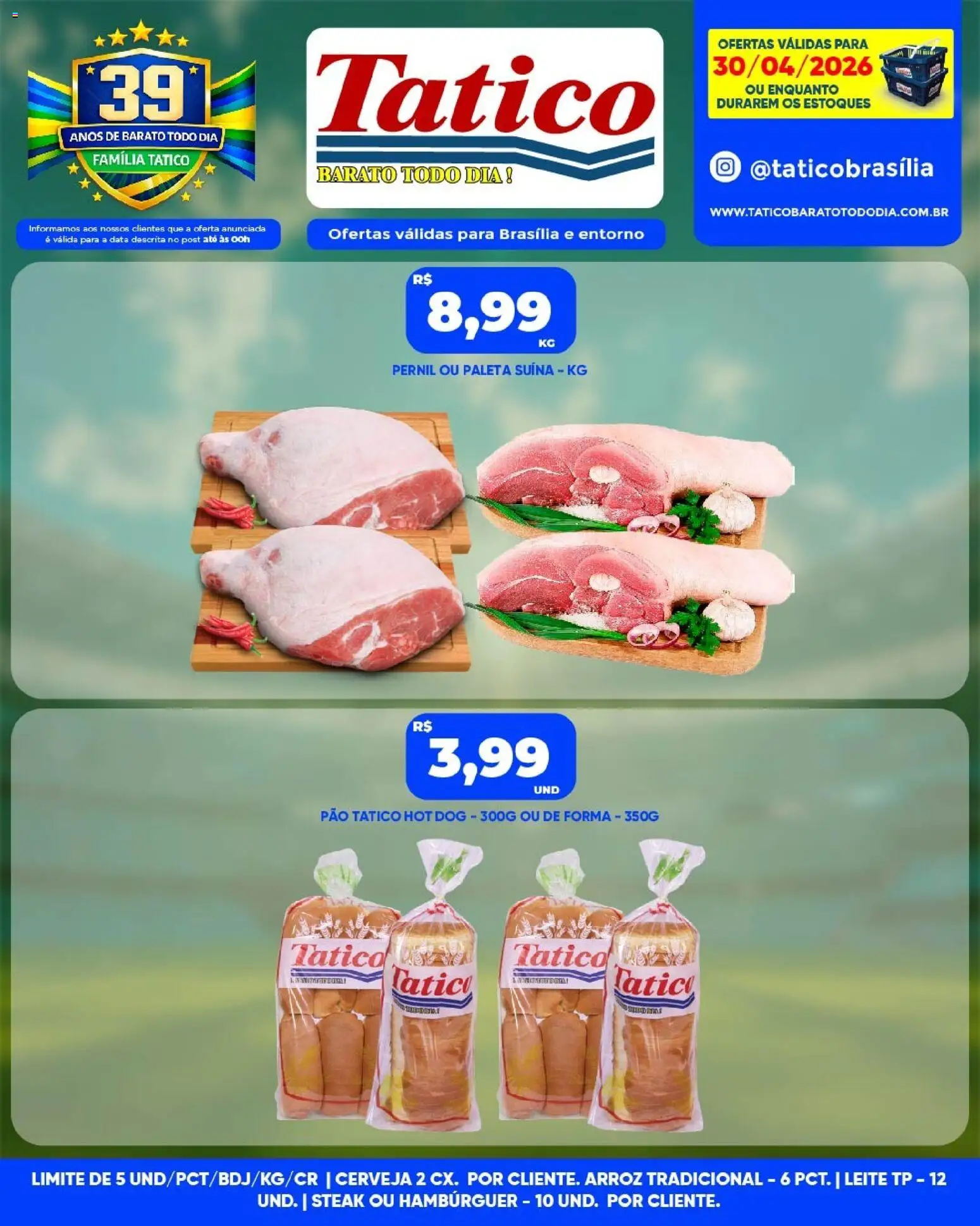 Tatico Folheto - válido de 01.05.2026 | Página: 25 | Produtos: Pernil, Cerveja, Arroz, Hambúrguer