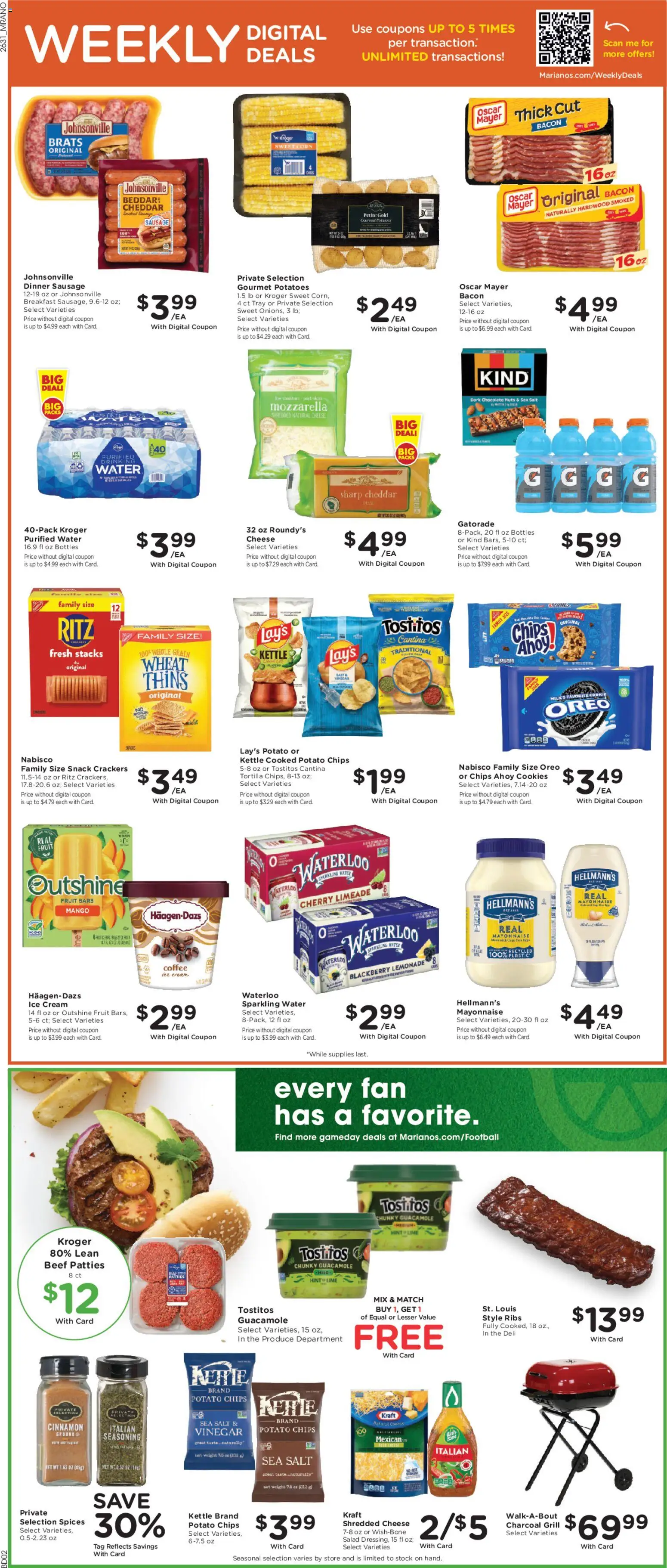 Mariano's Weekly Ad - valid from 09/02/2026 | Page: 4 | Products: Ham, Salad, Fruit, Ice