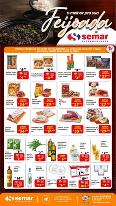 Semar Supermercado ofertas Feijoada - Pré-Visualização do folheto da loja Semar Supermercado, válido de 18/08/2026 | Página: 1 | Produtos: Salsa, Panela, Pernil, Pernil suíno