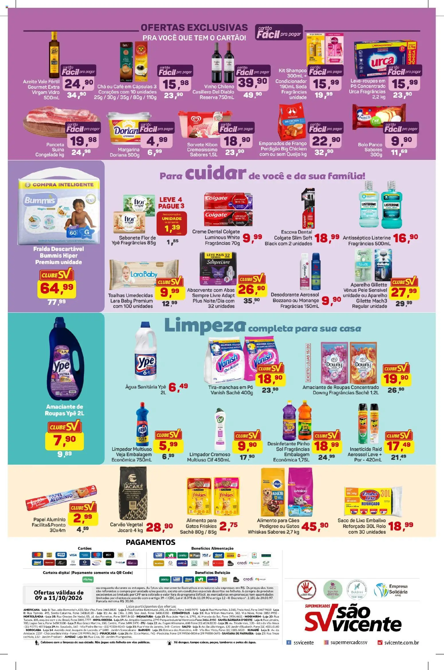 Supermercados São Vicente Folheto - válido de 09/10/2026 | Página: 4