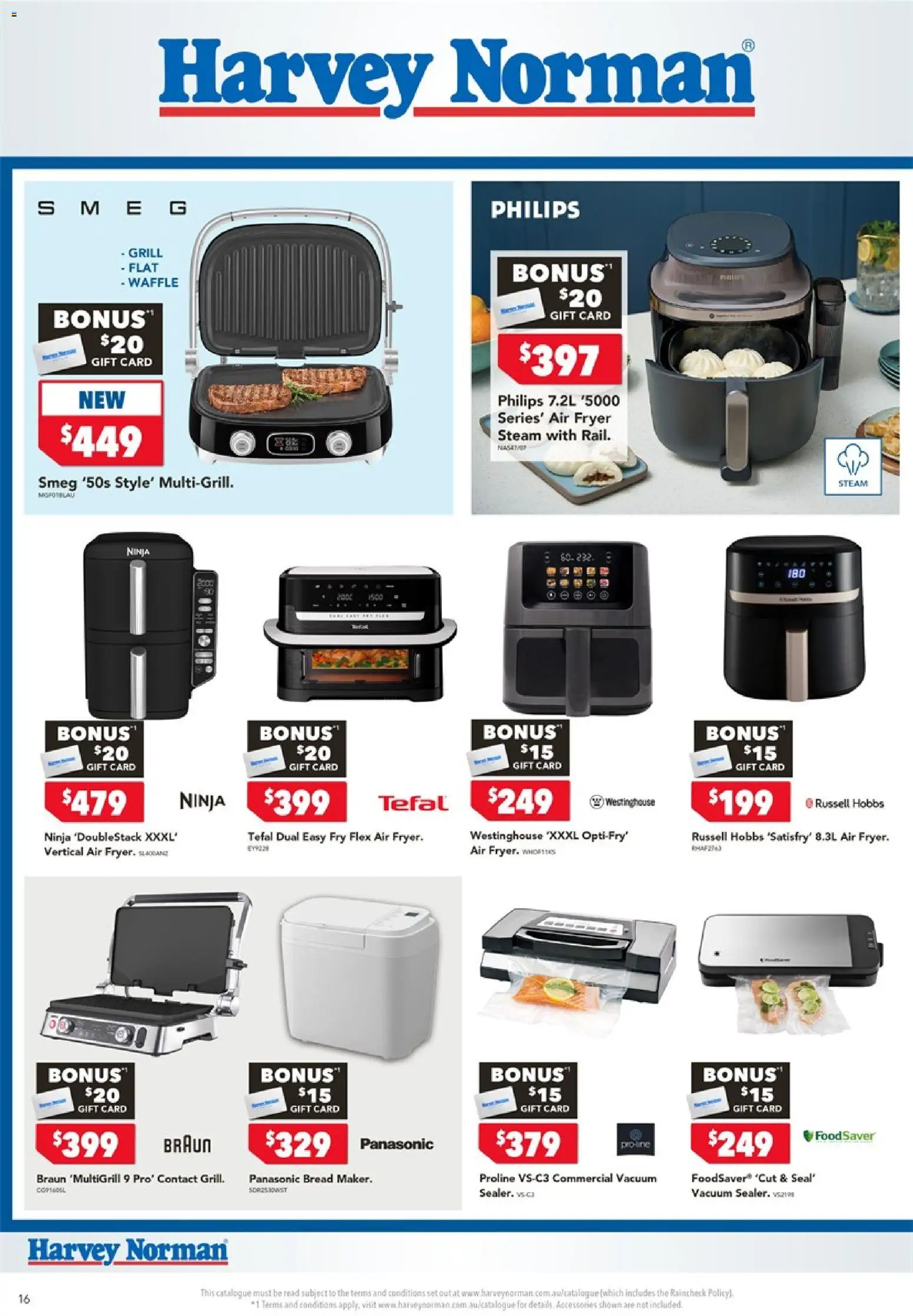 Harvey Norman catalogue - valid from 18.05.2026 | Page: 16 | Products: Bread, Accessories, Grill