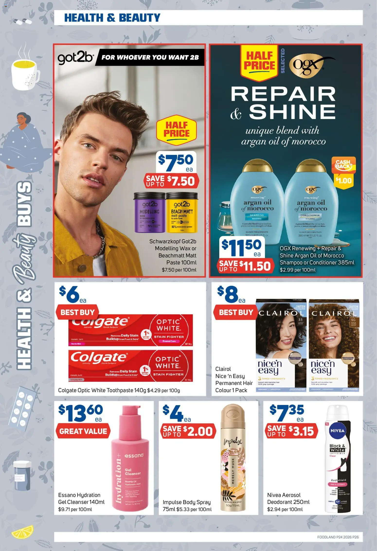 Foodland catalogue - valid from 10.06.2026 | Page: 26 | Products: Perfume, Oil, Toothpaste, Argan oil