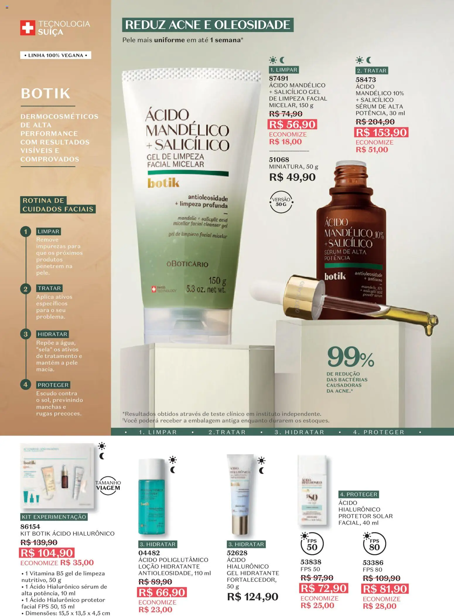O Boticário Folheto - válido de 29/06/2026 | Página: 52 | Produtos: Protetor solar, Sérum, Gel de limpeza