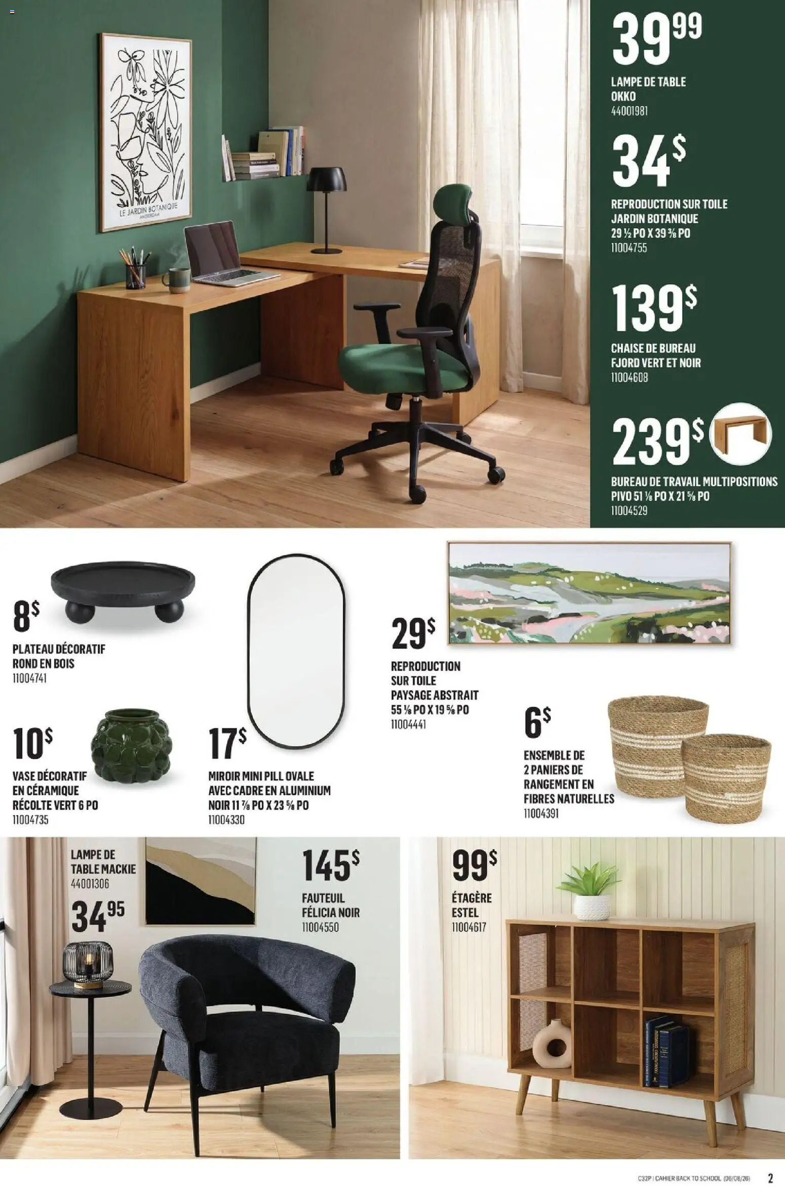Canac flyer valid from Aug 6, 2026 | Page: 2 | Products: Table, Vase