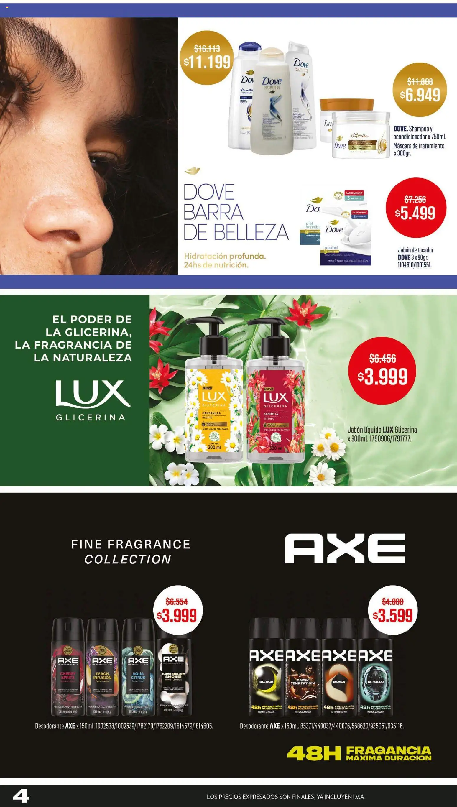 Makro - Ofertas especiales │ válido desde el 01/10/2026 | Página: 4 | Productos: Fragancia, Shampoo, Jabón, Desodorante